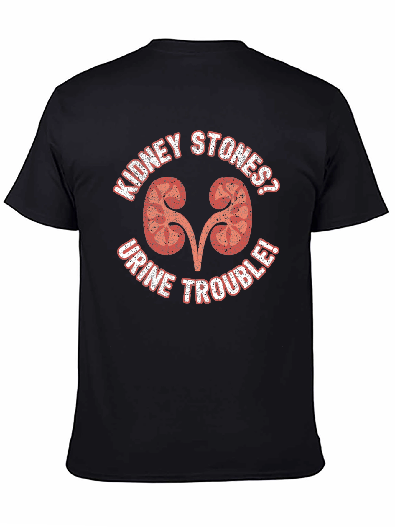 Kidney Stone Humor Graphic Tee - Black