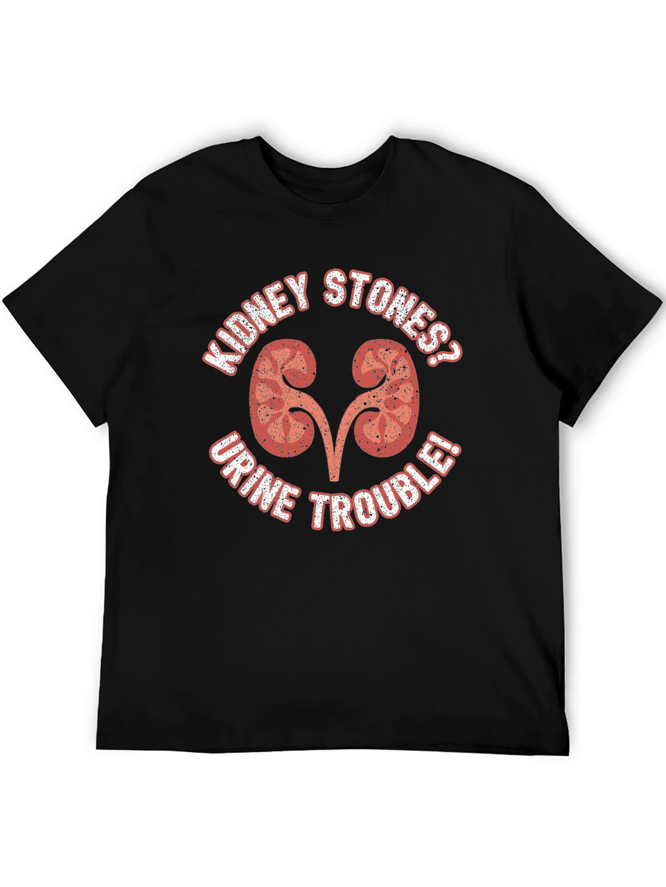Kidney Stone Humor Graphic Tee - Black