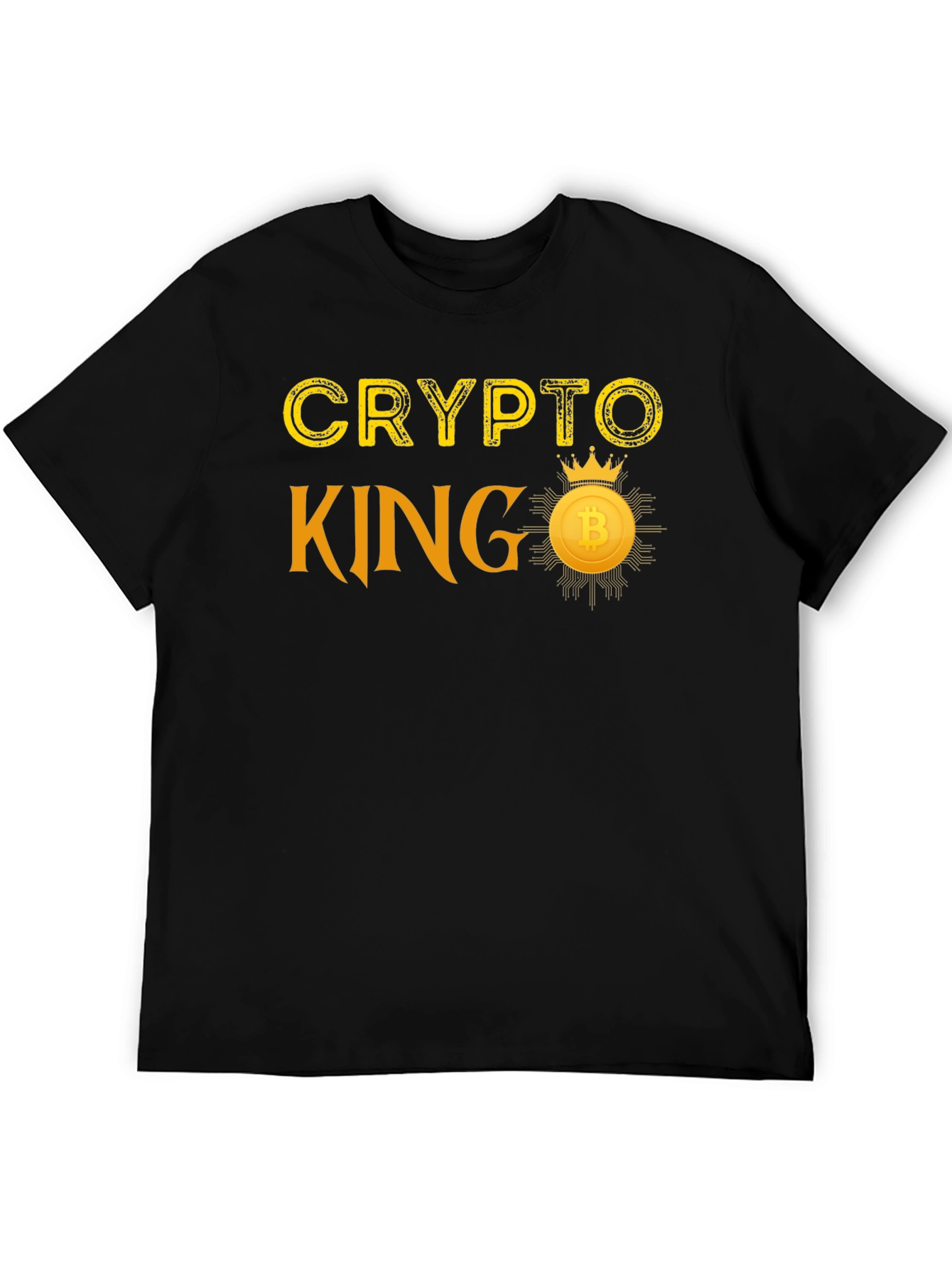 Crypto King T-Shirt Bitcoin Crown Graphic Tee