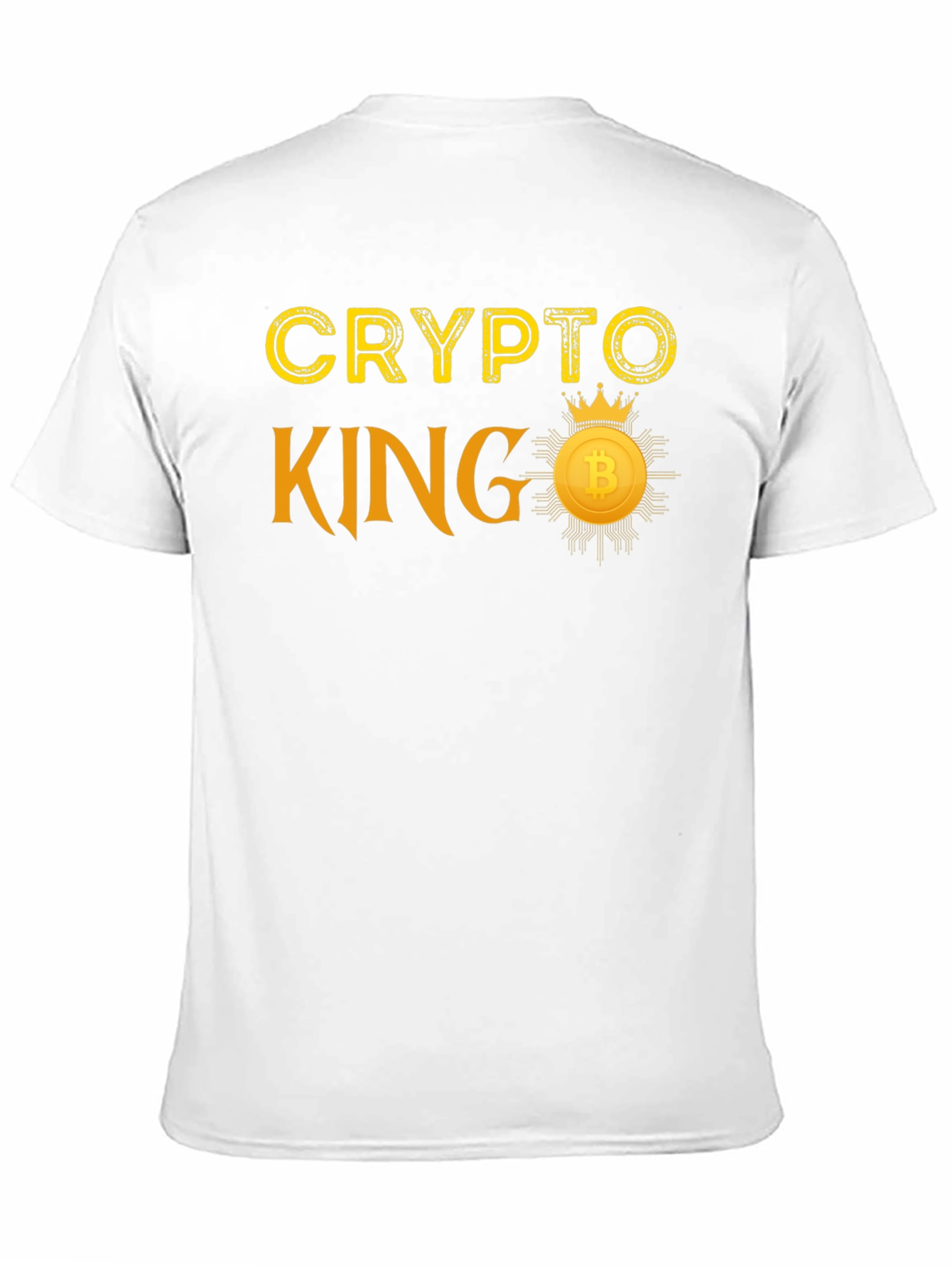 Crypto King T-Shirt Bitcoin Crown Graphic Tee