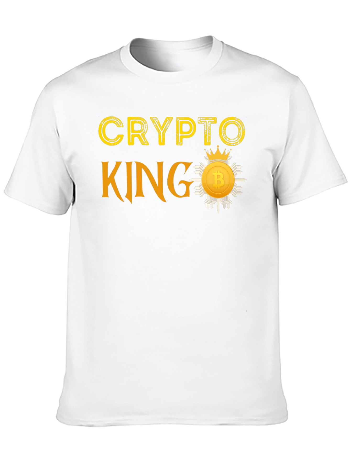 Crypto King T-Shirt Bitcoin Crown Graphic Tee