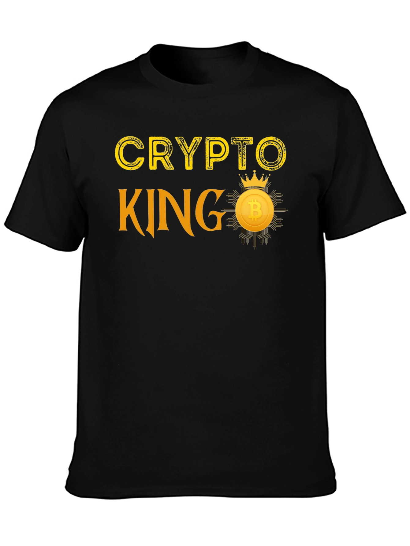 Crypto King T-Shirt Bitcoin Crown Graphic Tee