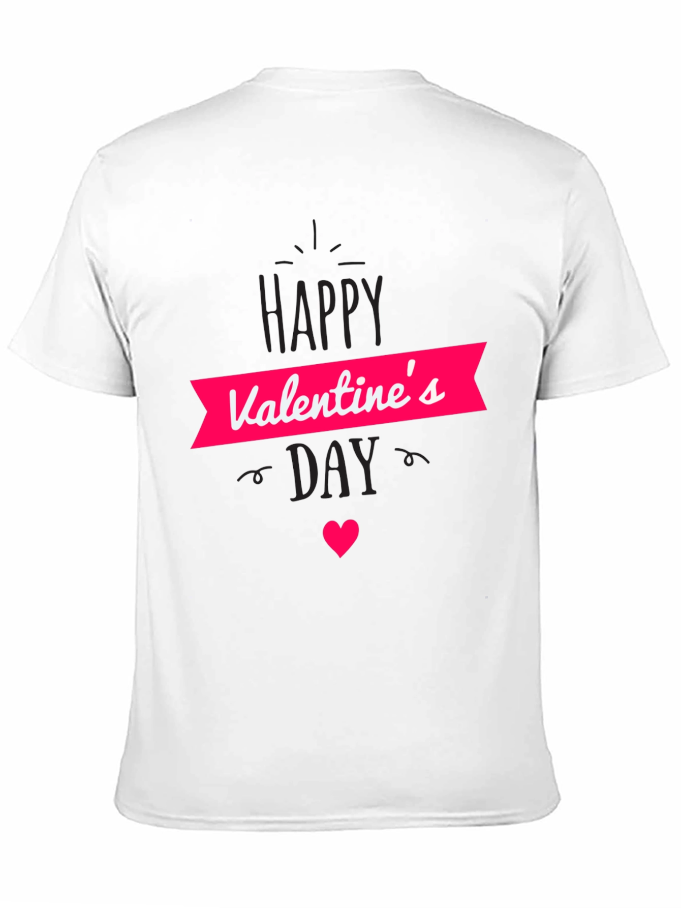 Valentines Day Graphic Tee - Black