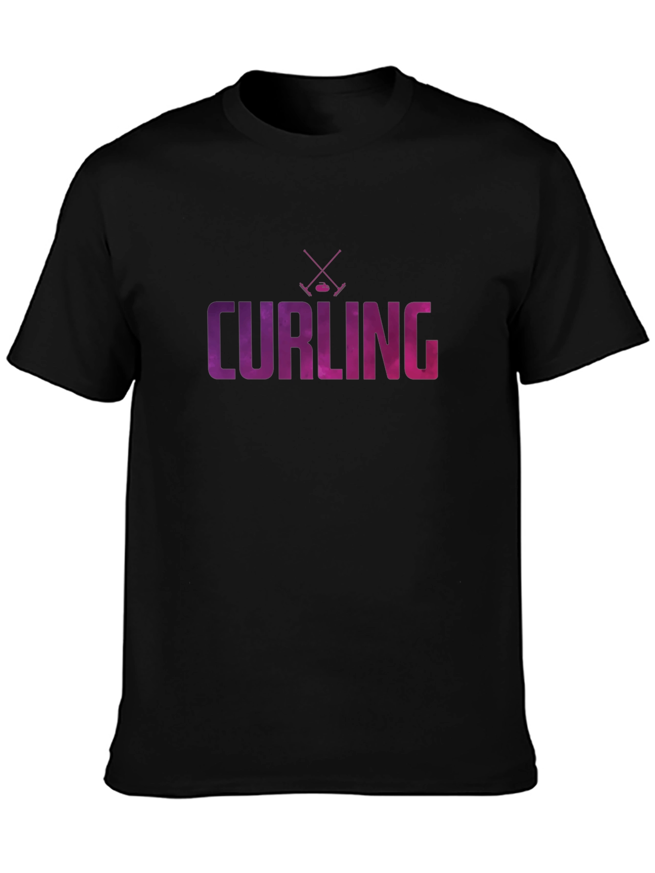 Curling Graphic Print T-Shirt