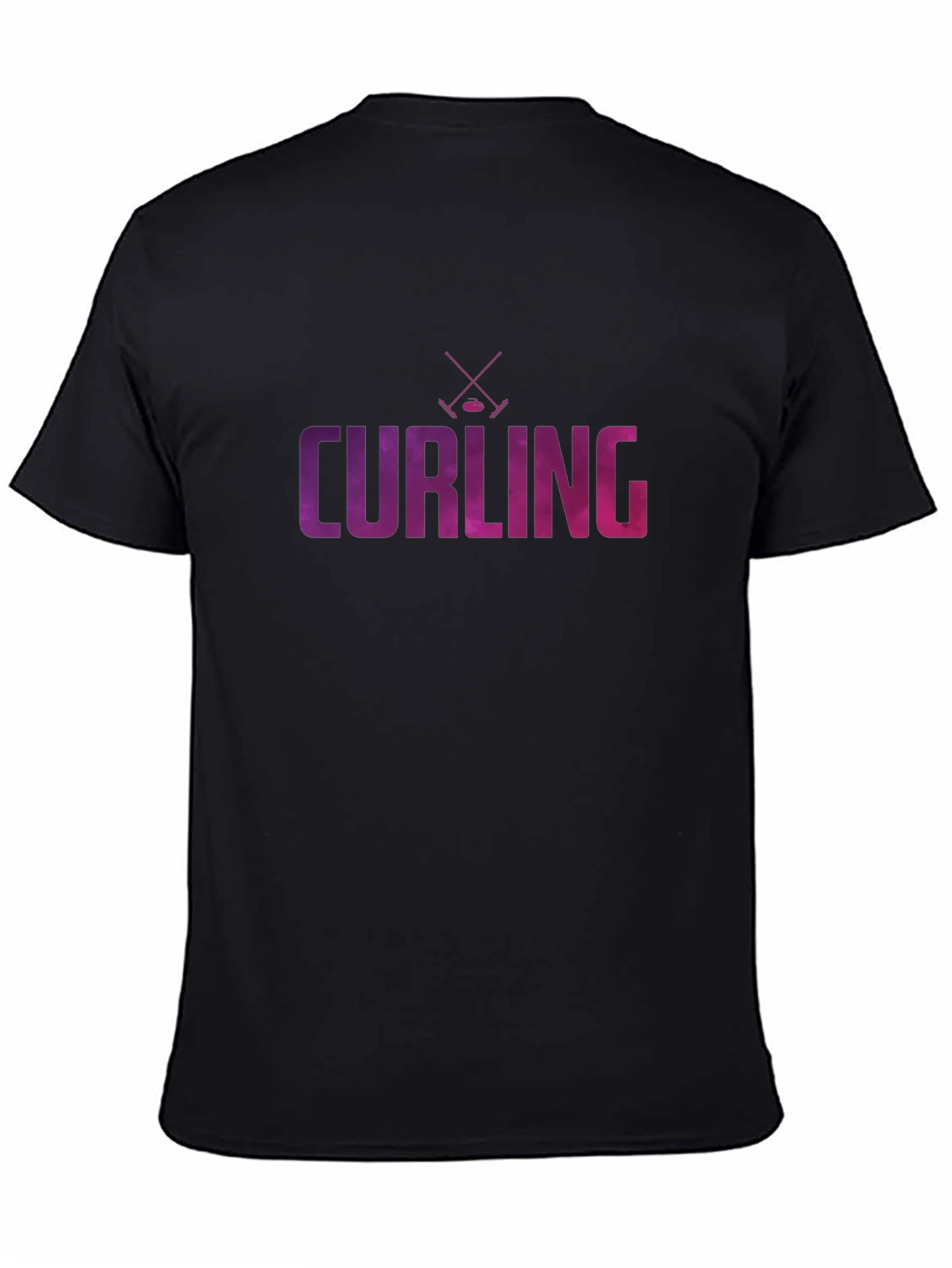 Curling Graphic Print T-Shirt