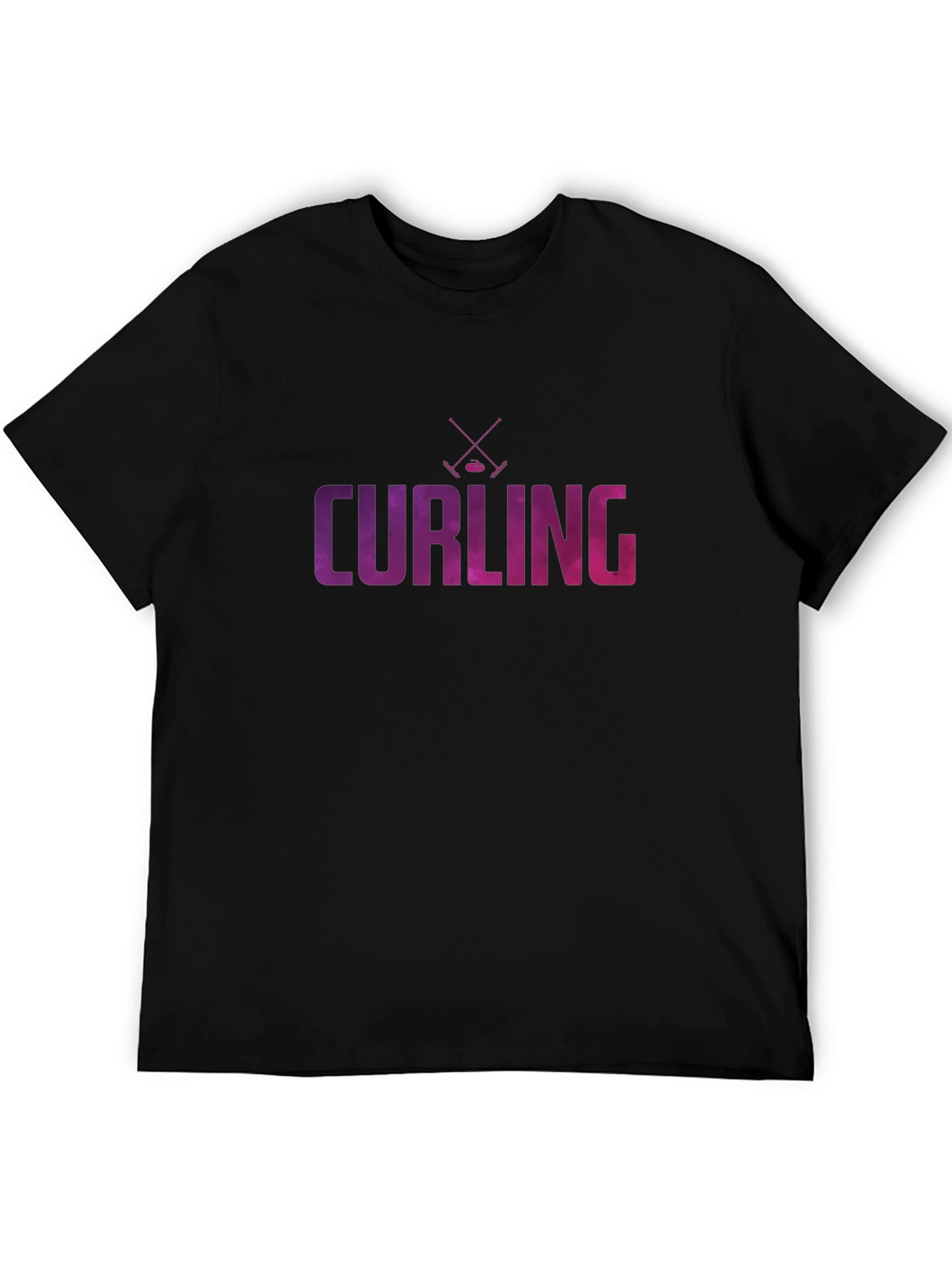 Curling Graphic Print T-Shirt