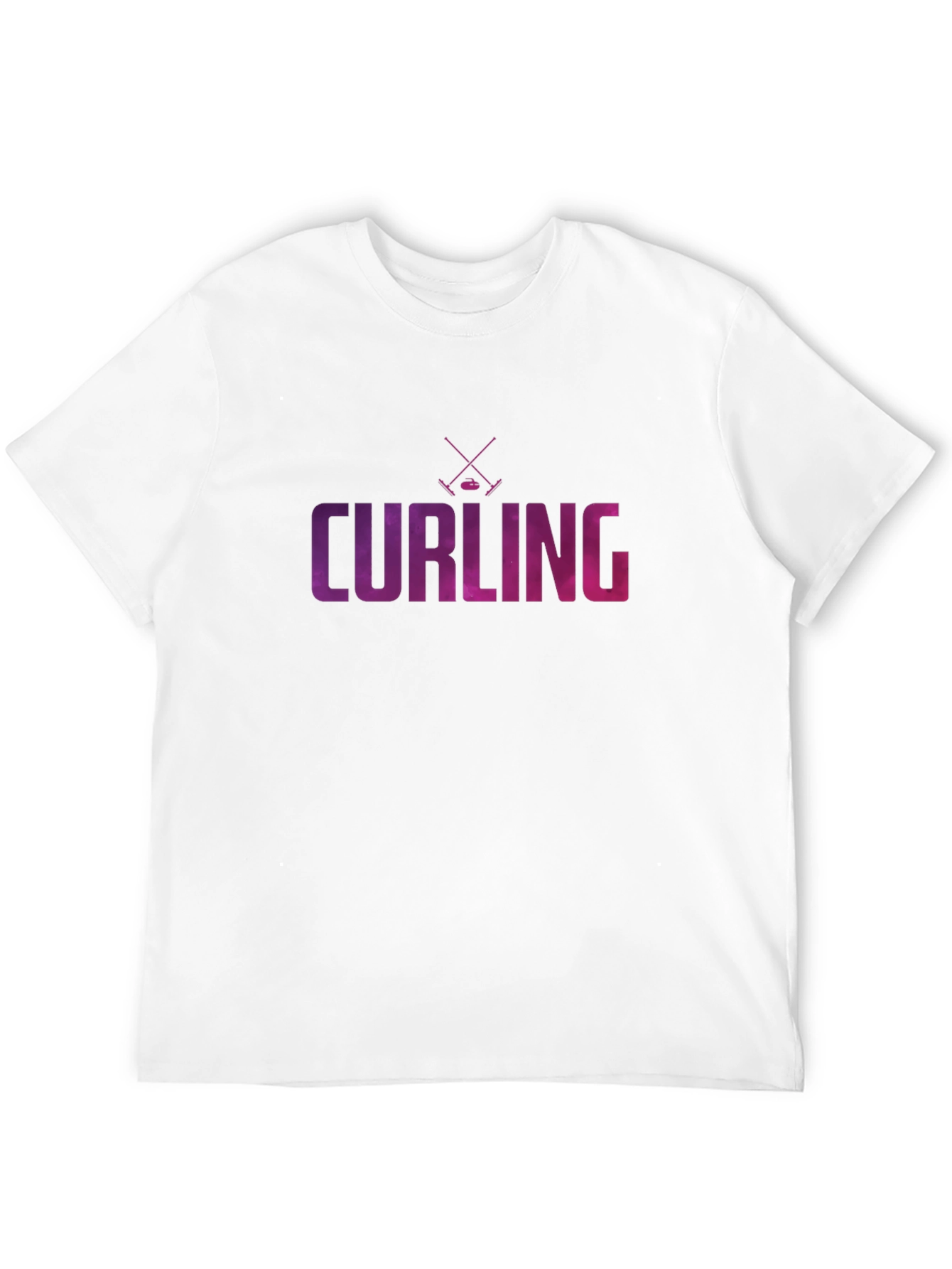 Curling Graphic Print T-Shirt