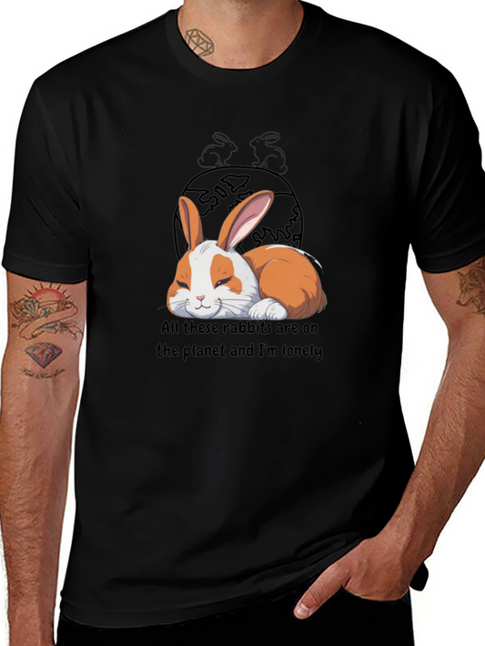 Lonely Rabbit Graphic T-Shirt