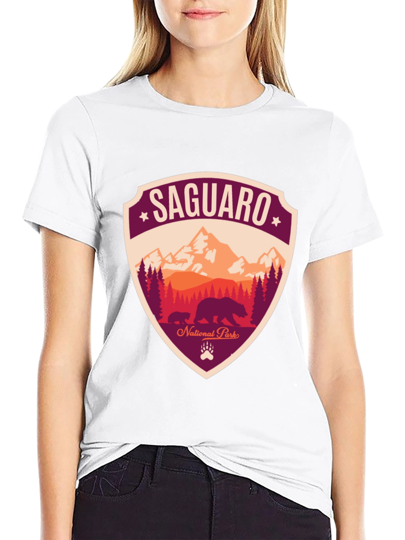 Saguaro National Park Black T-Shirt