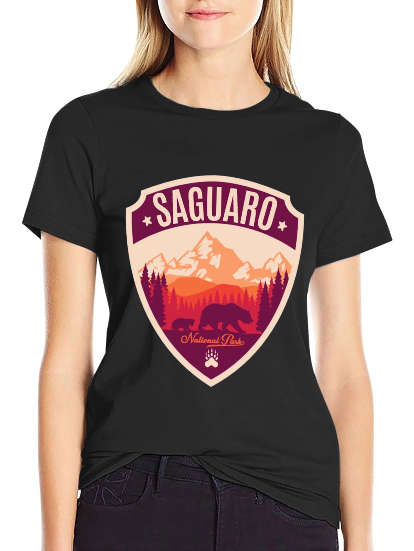 Saguaro National Park Black T-Shirt