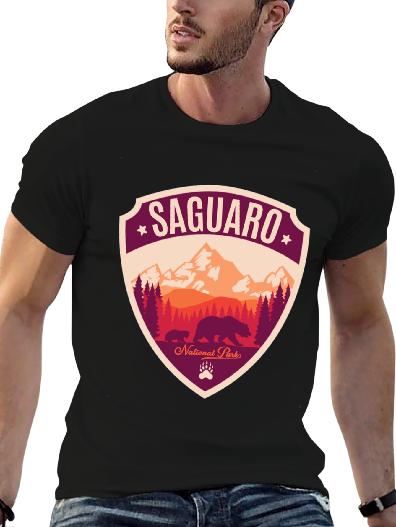 Saguaro National Park Black T-Shirt