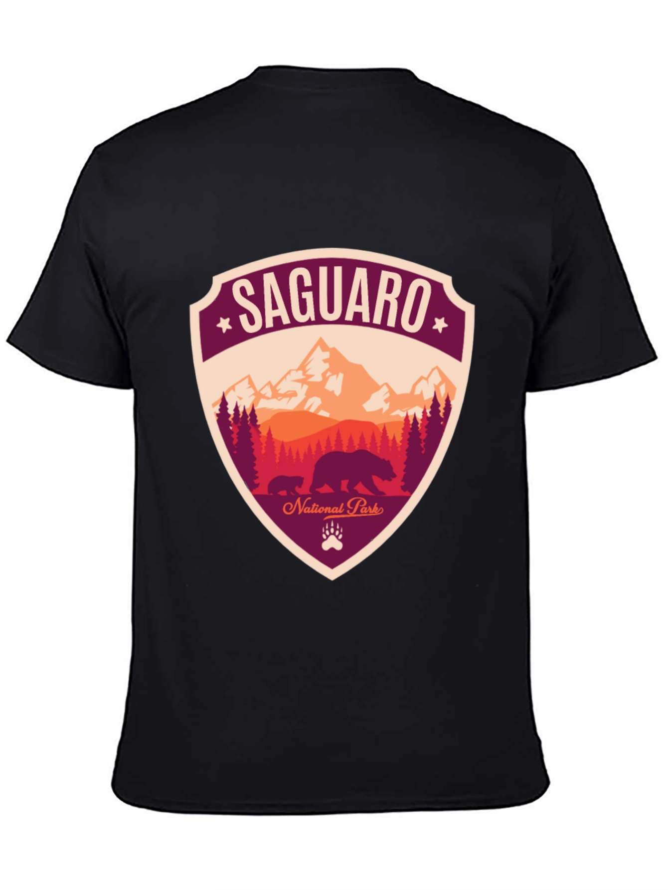 Saguaro National Park Black T-Shirt