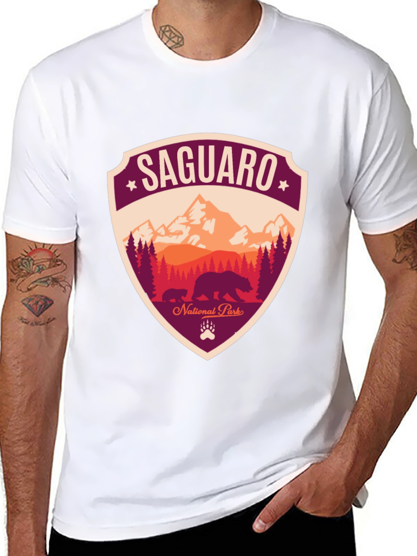 Saguaro National Park Black T-Shirt