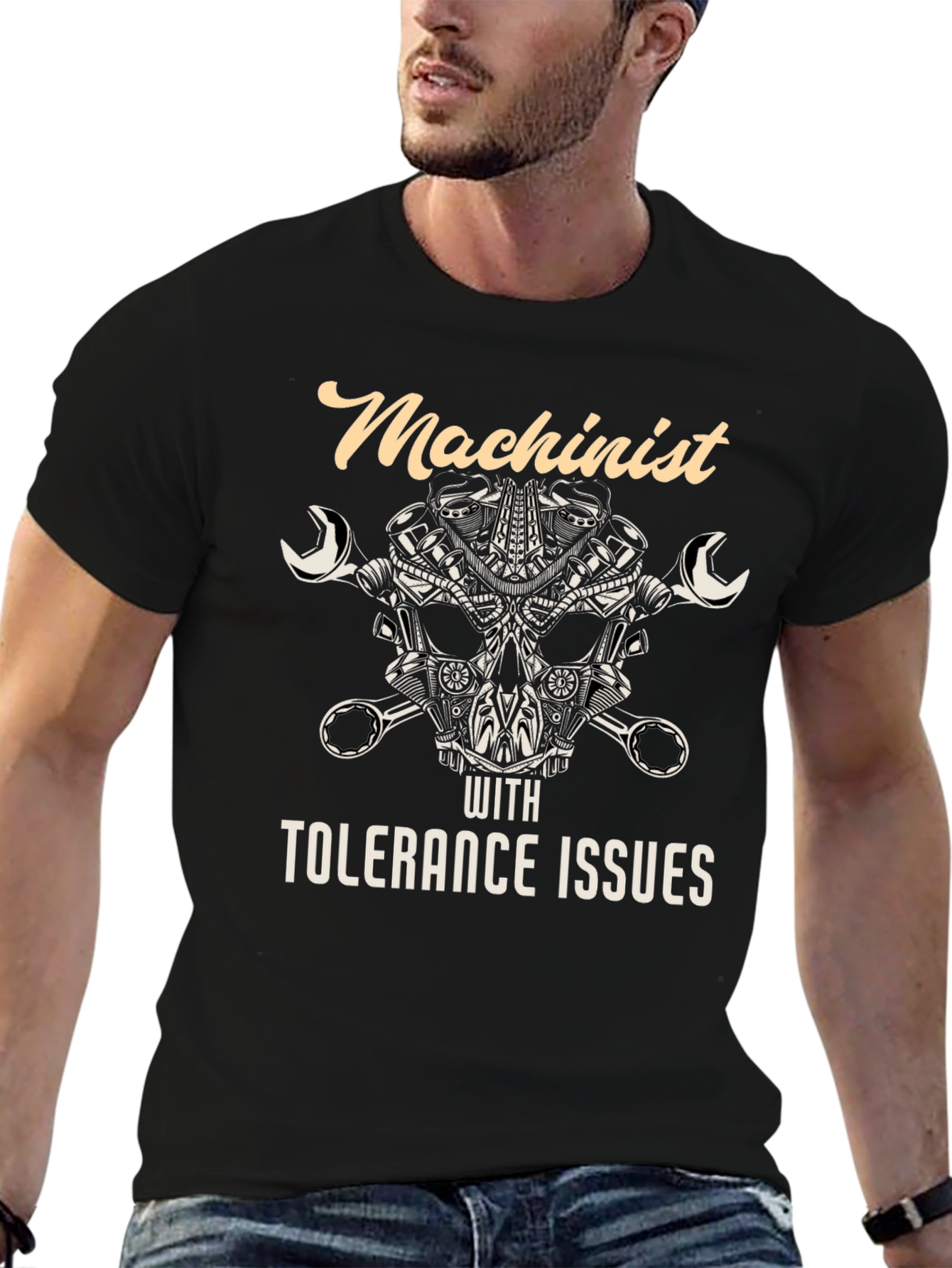 Machinist With Tolerance Issues Graphic T-Shirt