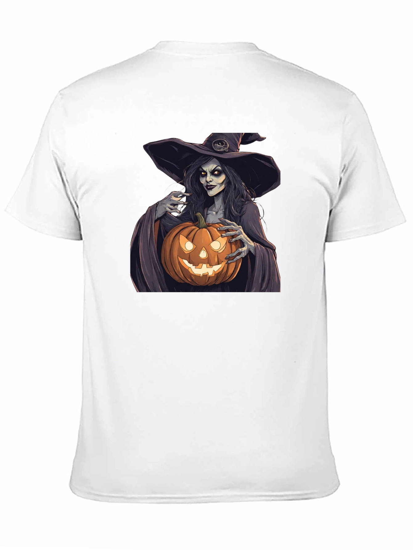 Witch Pumpkin Graphic Tee - Halloween T-Shirt