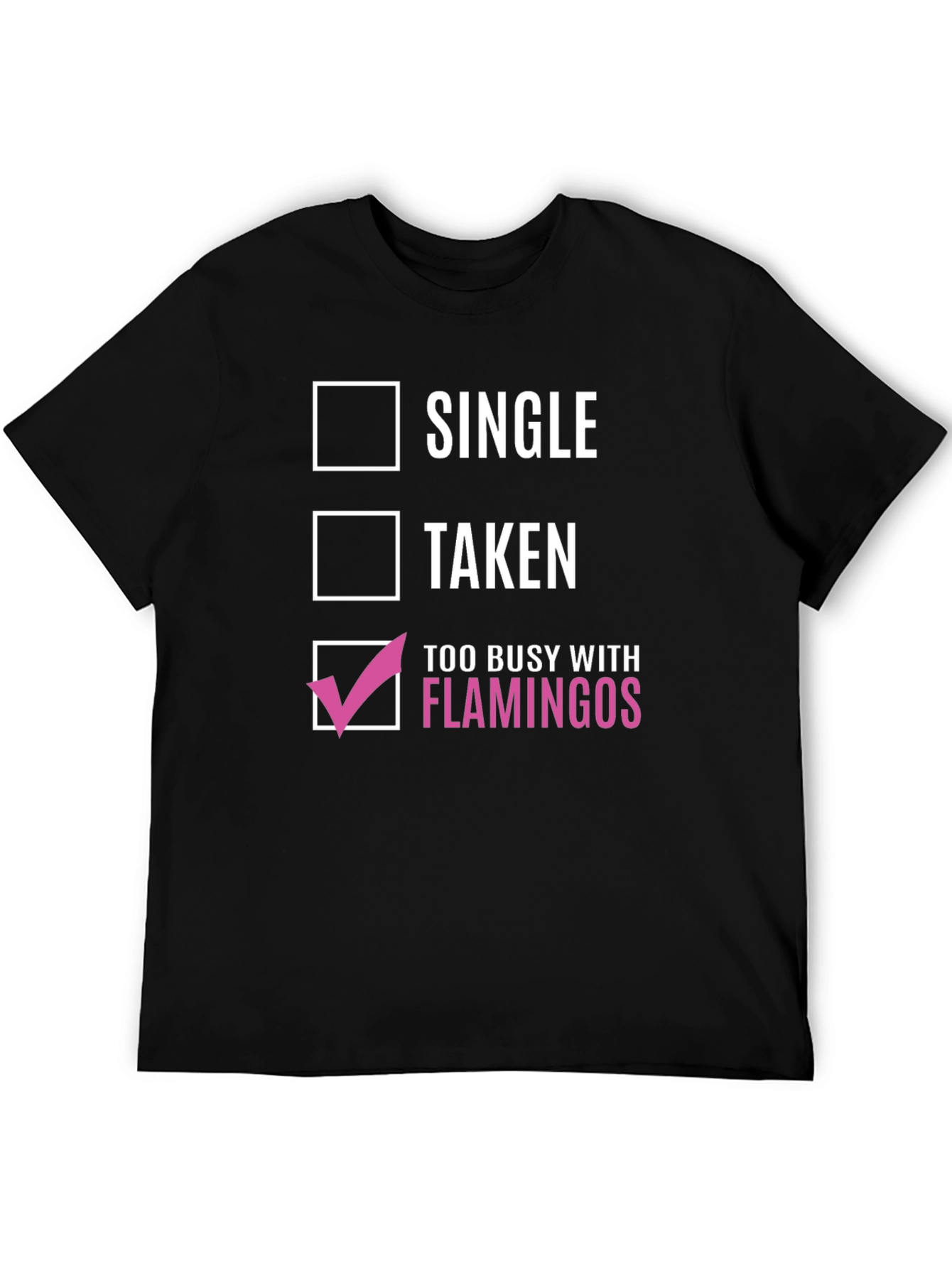 Busy With Flamingos Graphic Tee