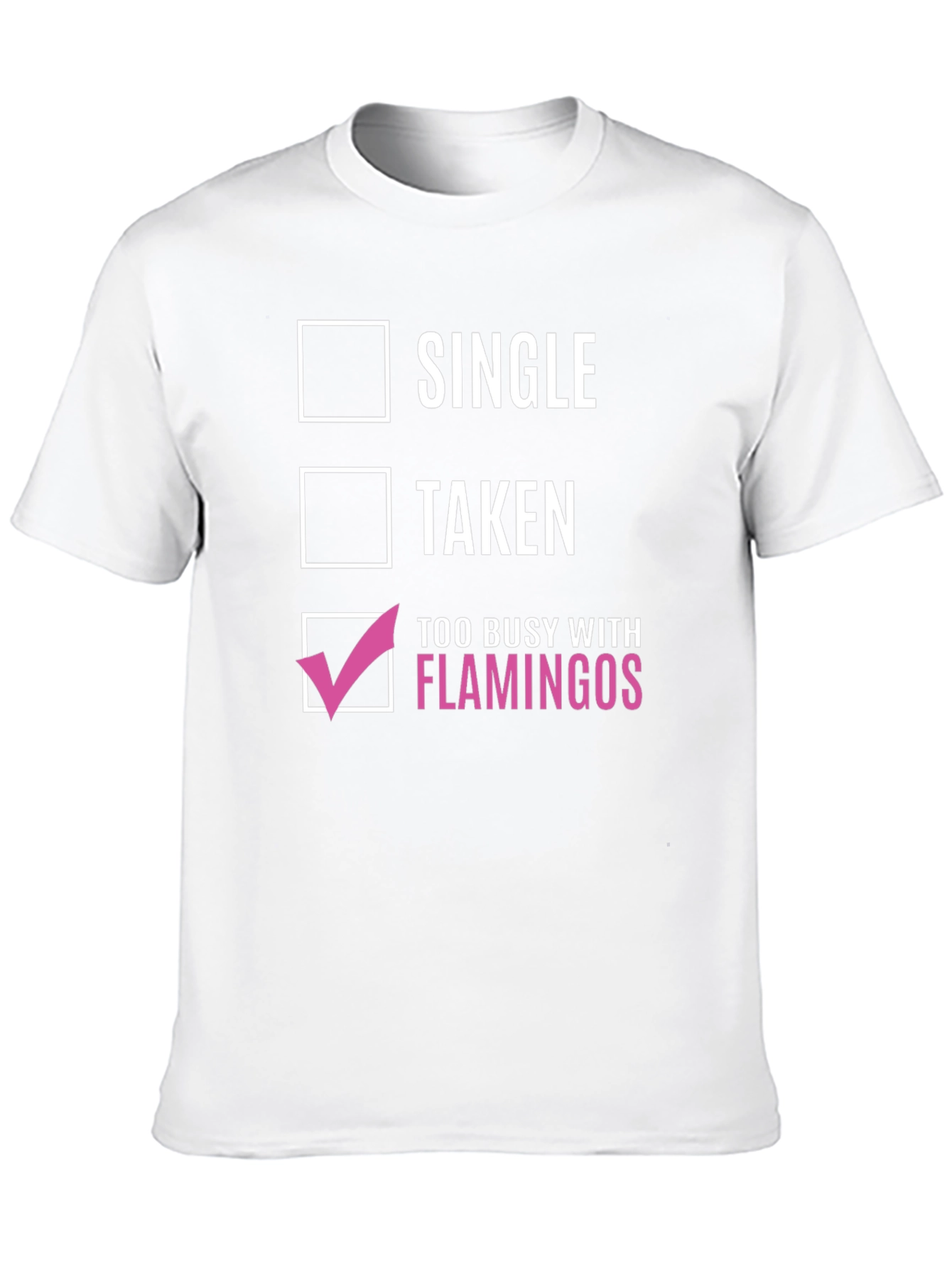 Busy With Flamingos Graphic Tee