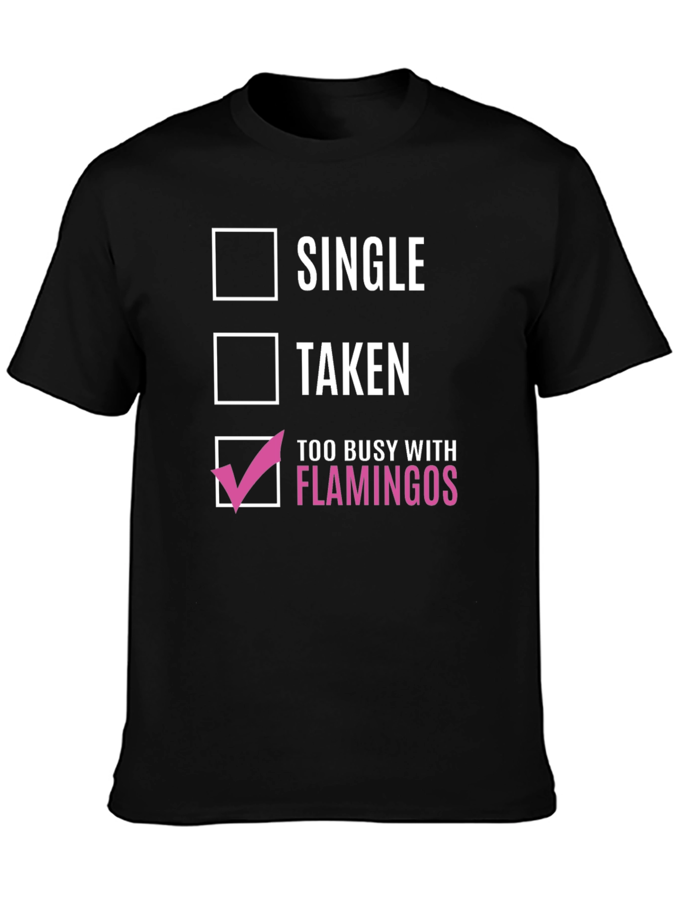 Busy With Flamingos Graphic Tee