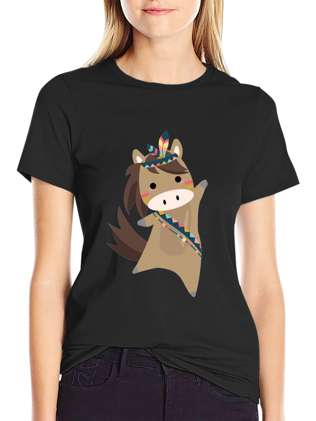 Cute Cartoon Horse Tee