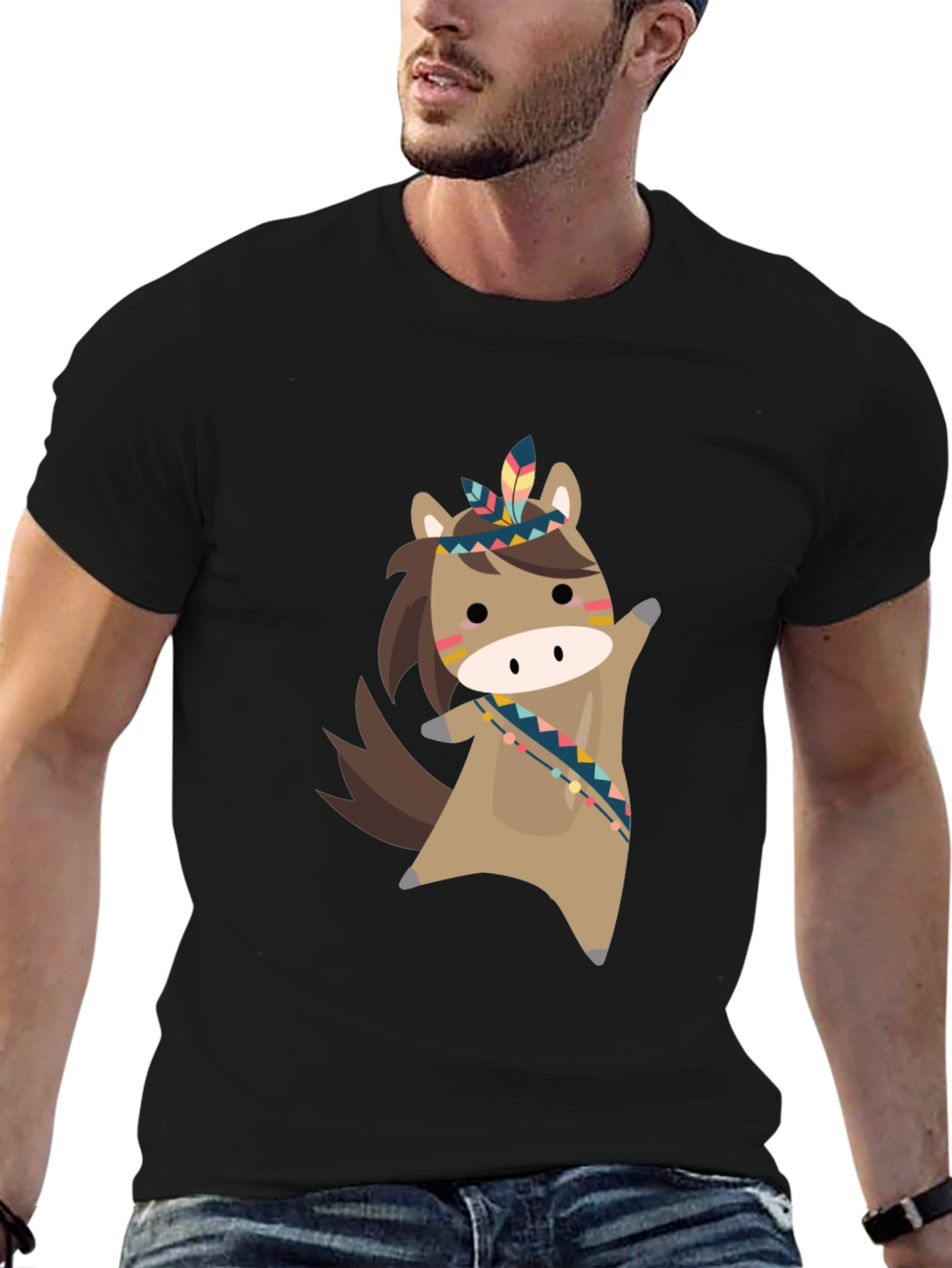 Cute Cartoon Horse Tee
