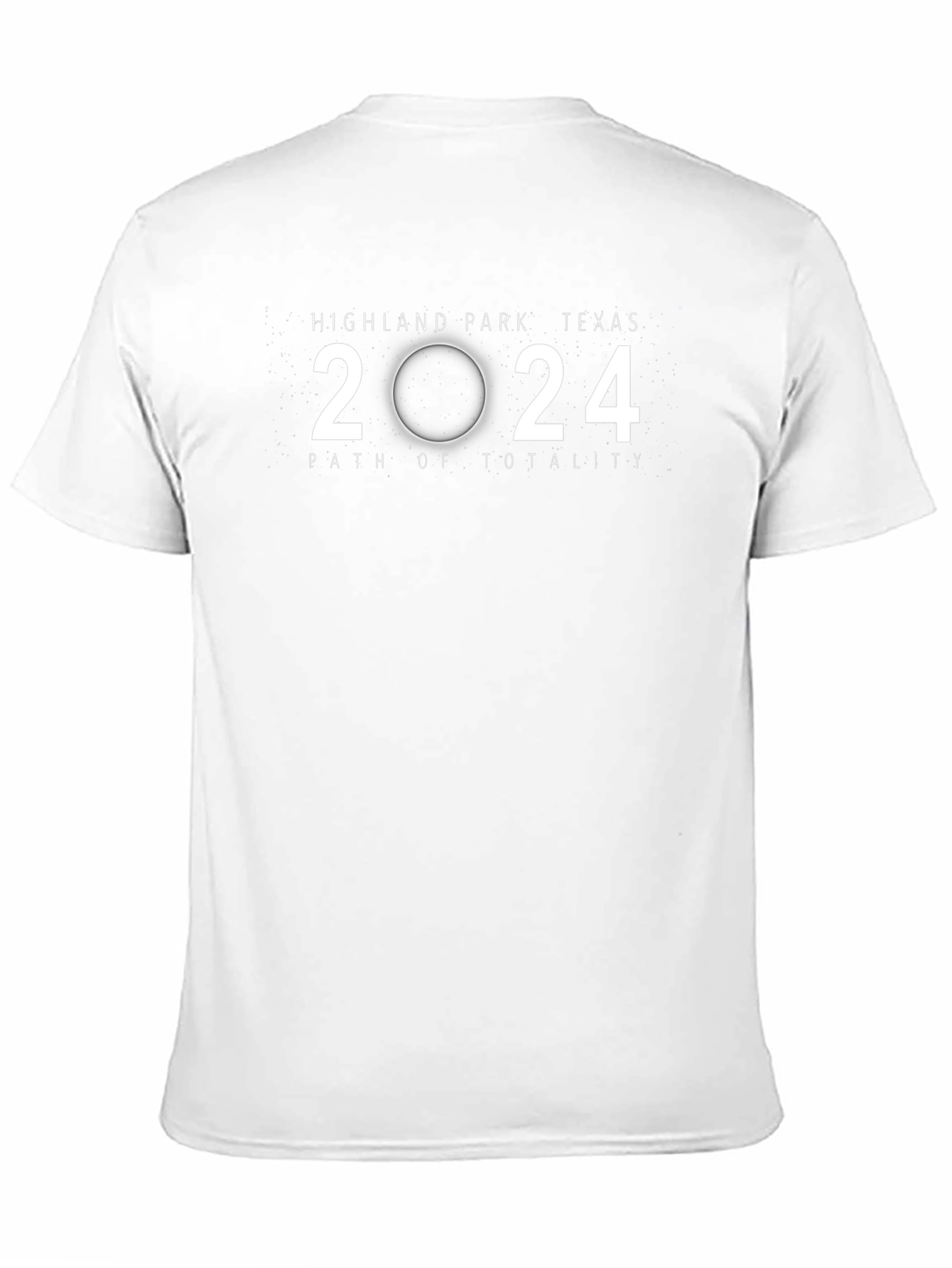Highland Park Texas Eclipse 2024 Path of Totality T-Shirt