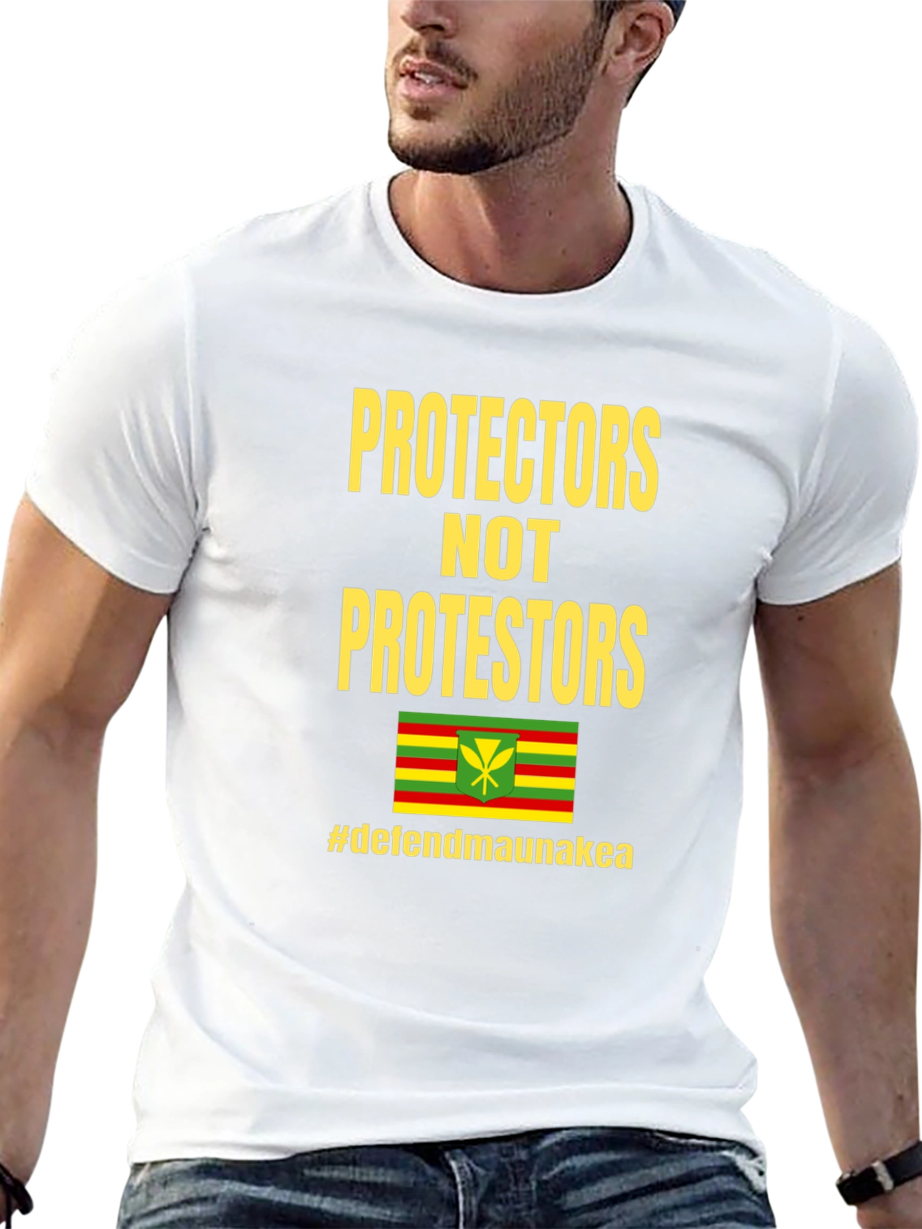 Protectors Not Protesters Tee - Defend Mauna Kea