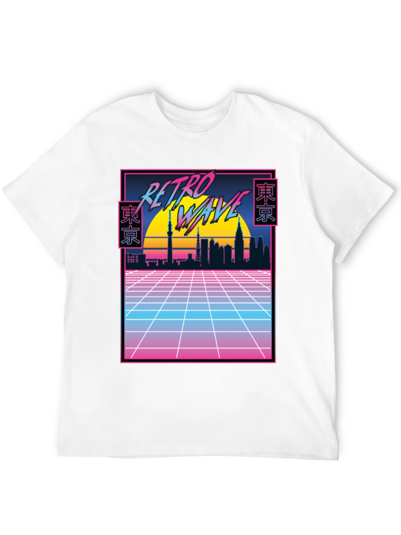 Retro Wave Tokyo Skyline T-Shirt