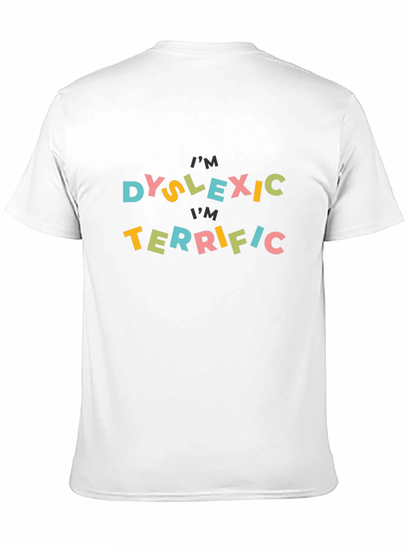 Dyslexic Terrific Graphic T-Shirt - Black Cotton