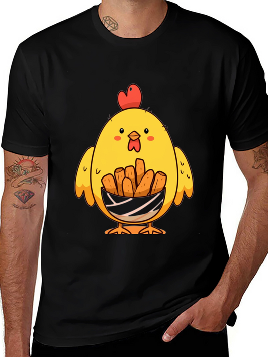 Chicken Nugget Lover T-Shirt - Cute Cartoon Chick