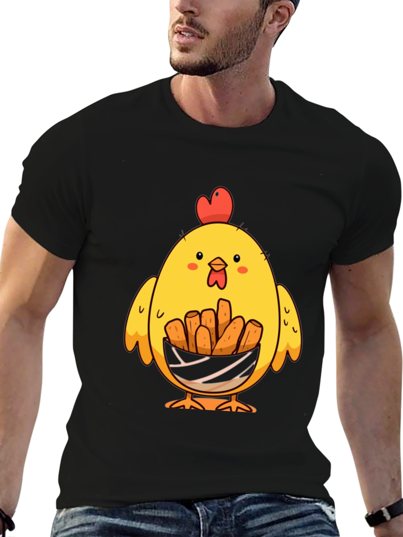Chicken Nugget Lover T-Shirt - Cute Cartoon Chick