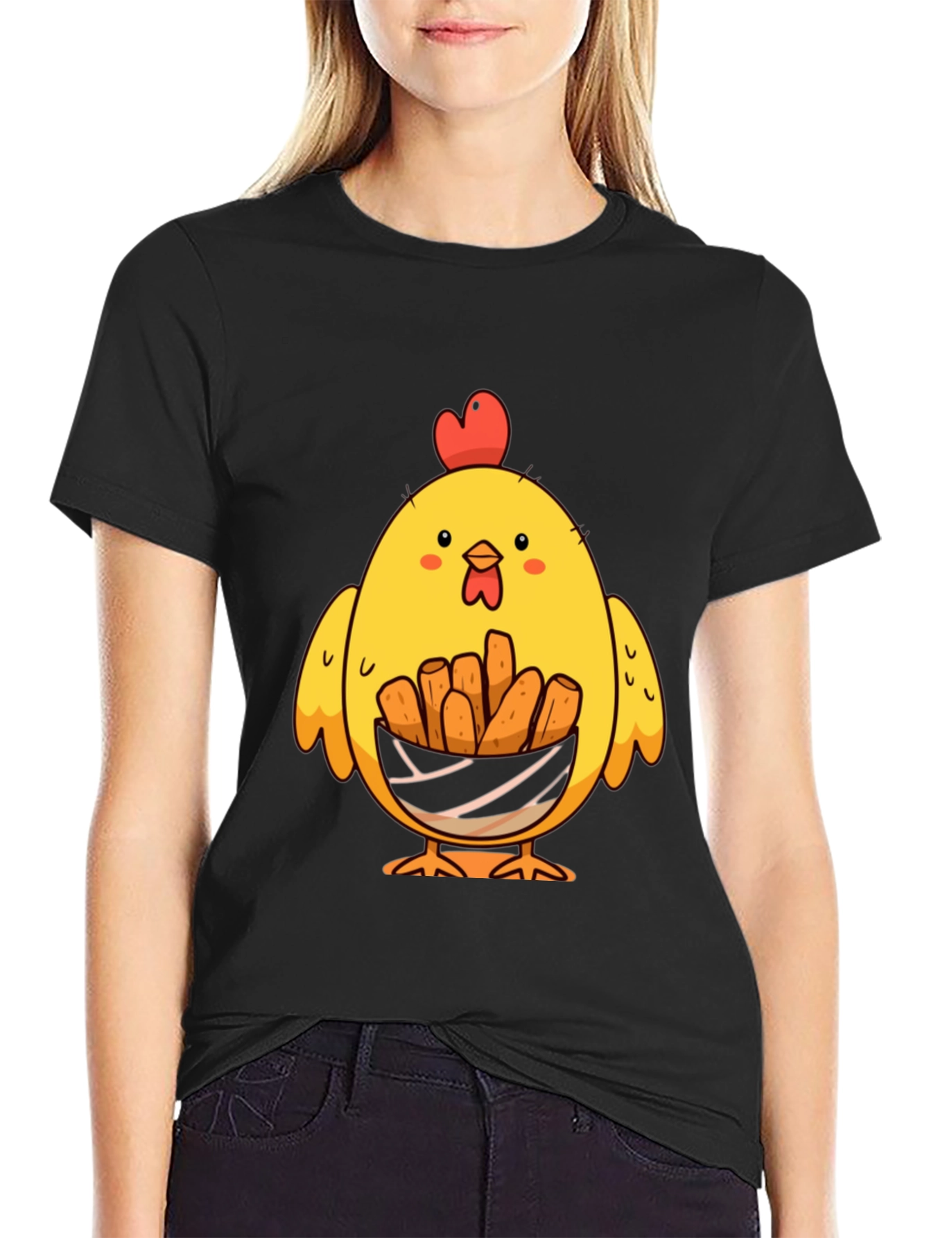 Chicken Nugget Lover T-Shirt - Cute Cartoon Chick