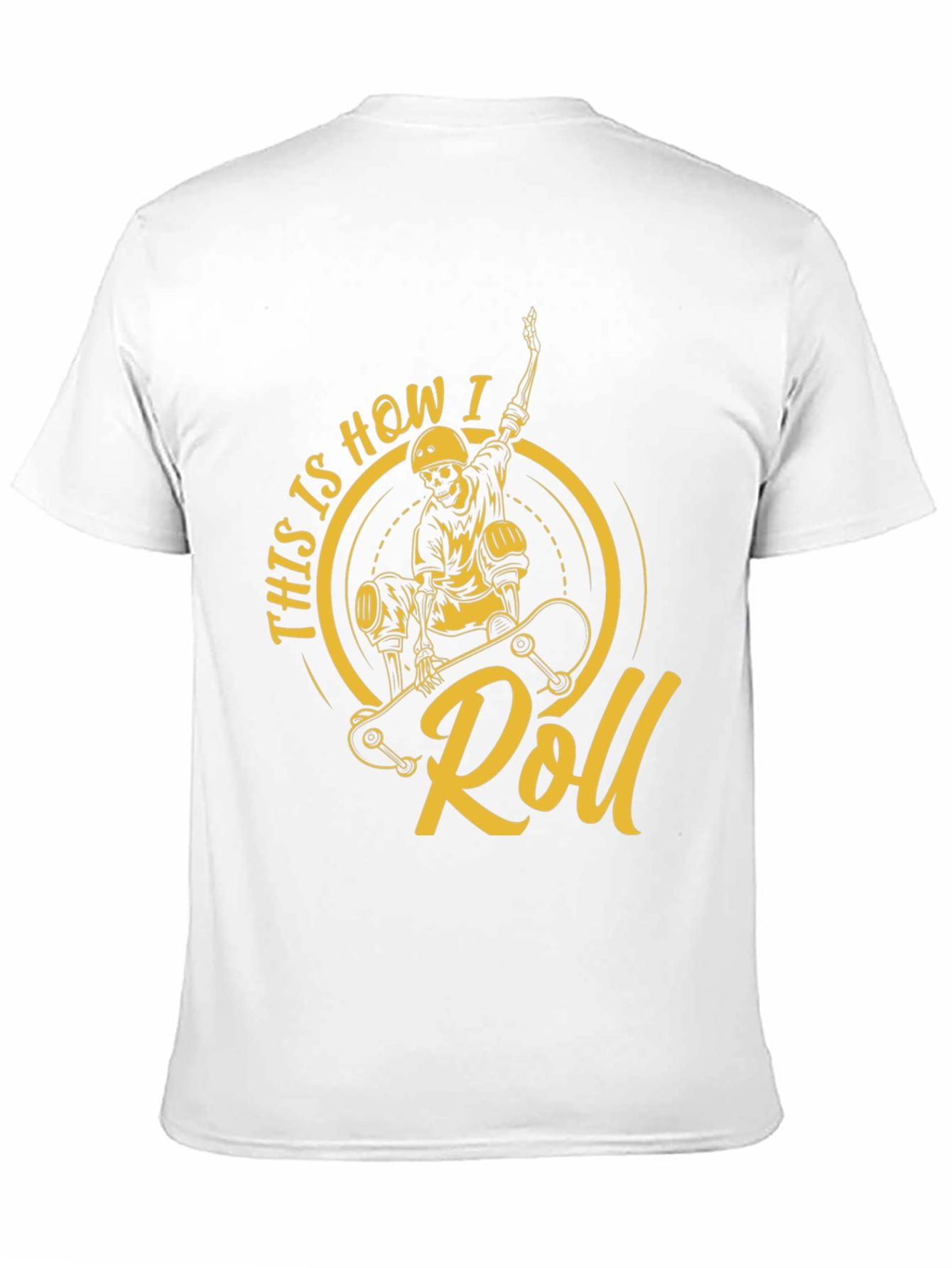 Skateboarding Skeleton T-Shirt - This is How I Roll