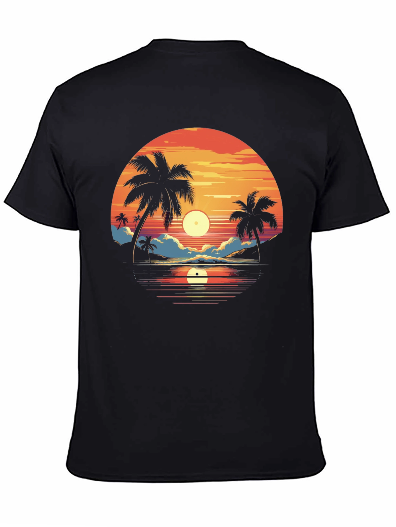 Sunset Palm Tree Graphic Tee