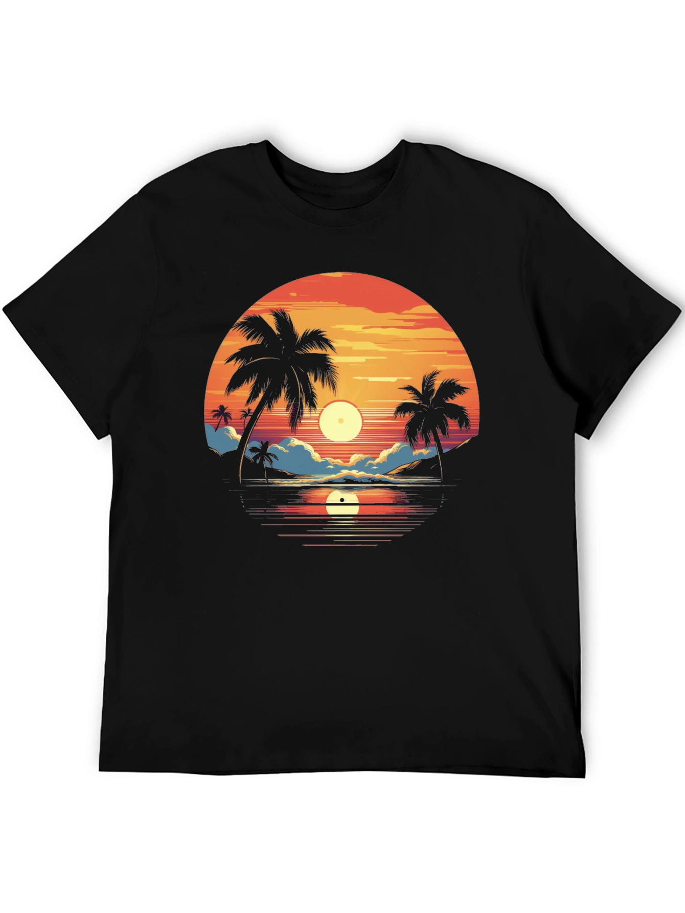 Sunset Palm Tree Graphic Tee