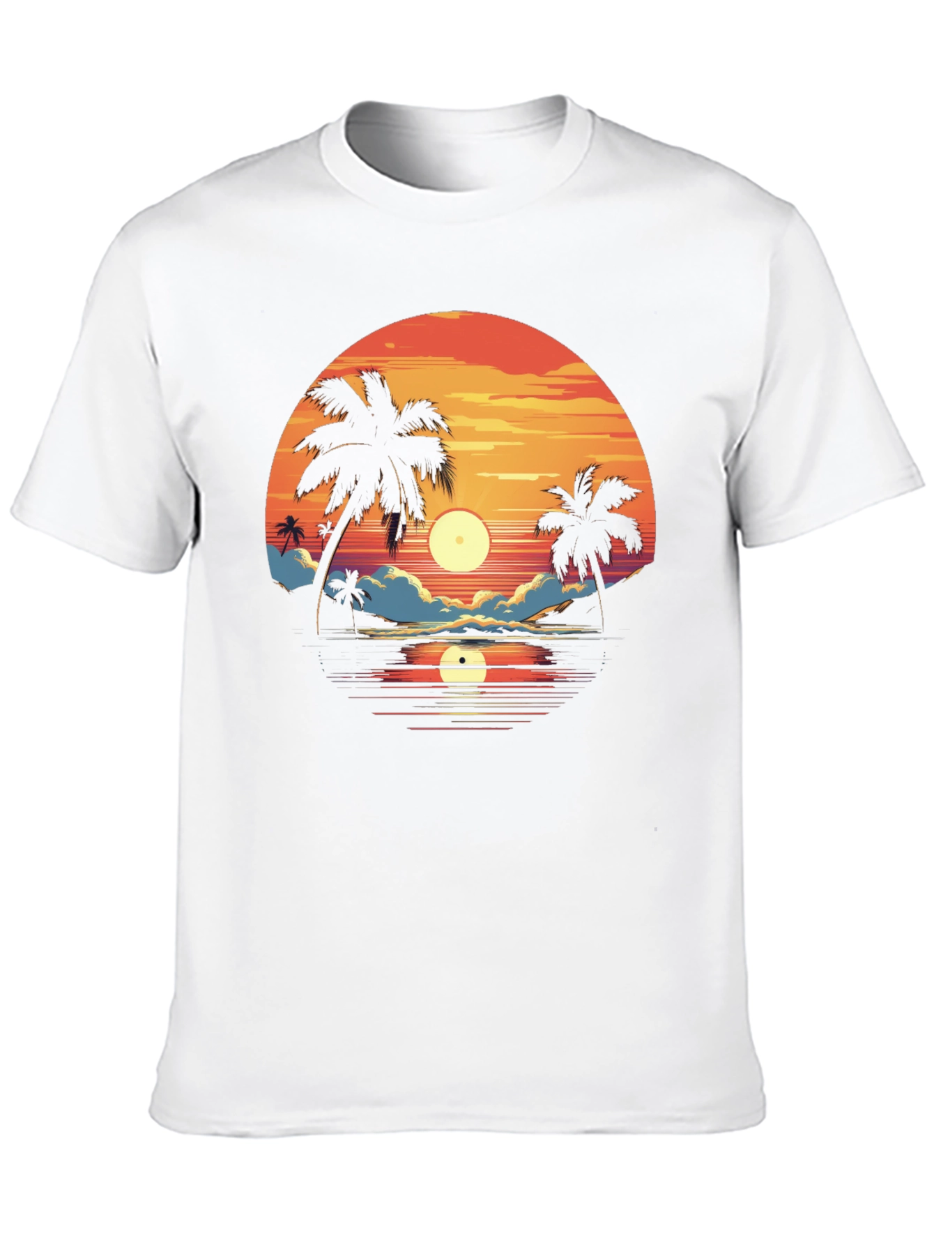 Sunset Palm Tree Graphic Tee