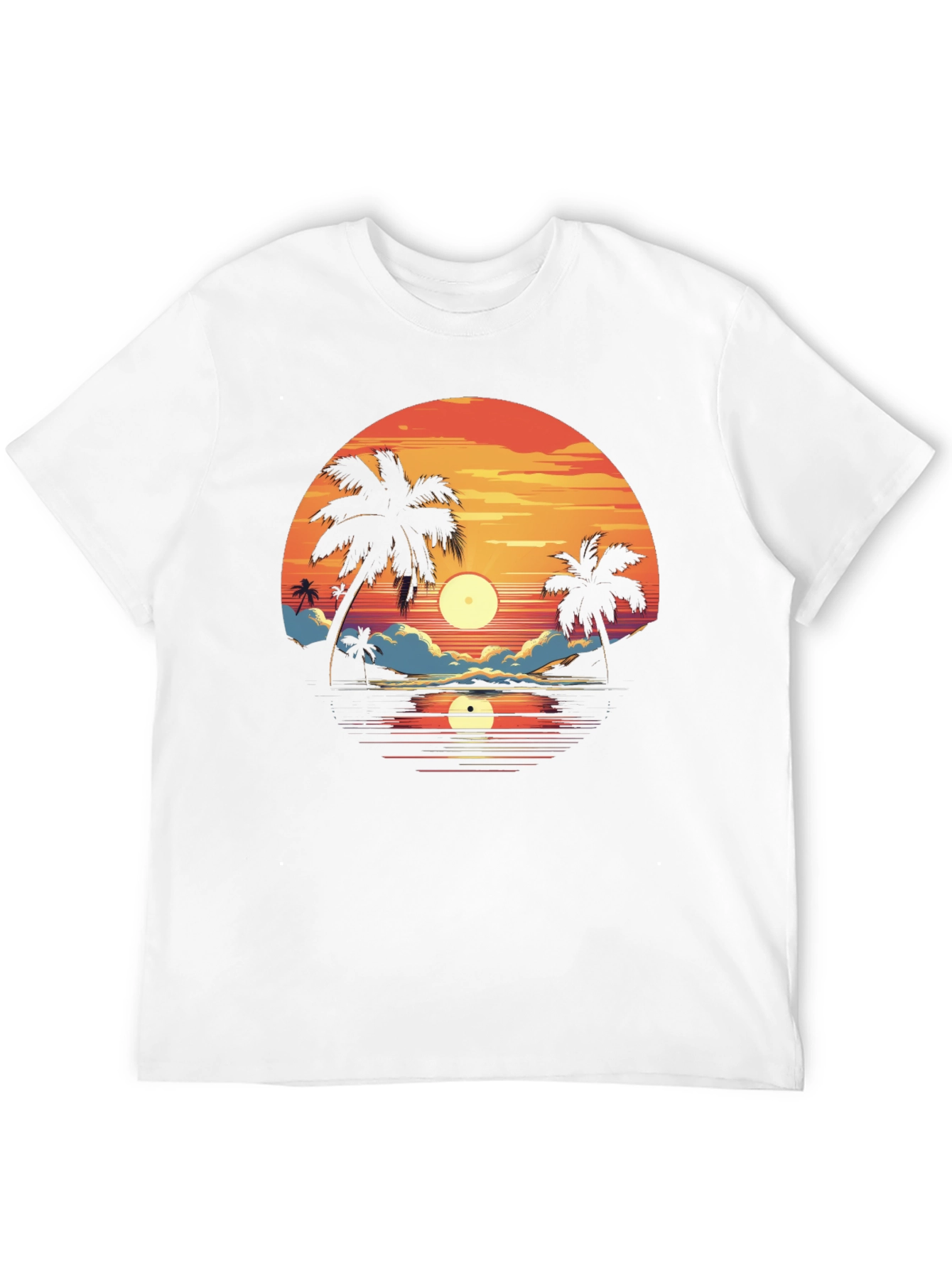 Sunset Palm Tree Graphic Tee