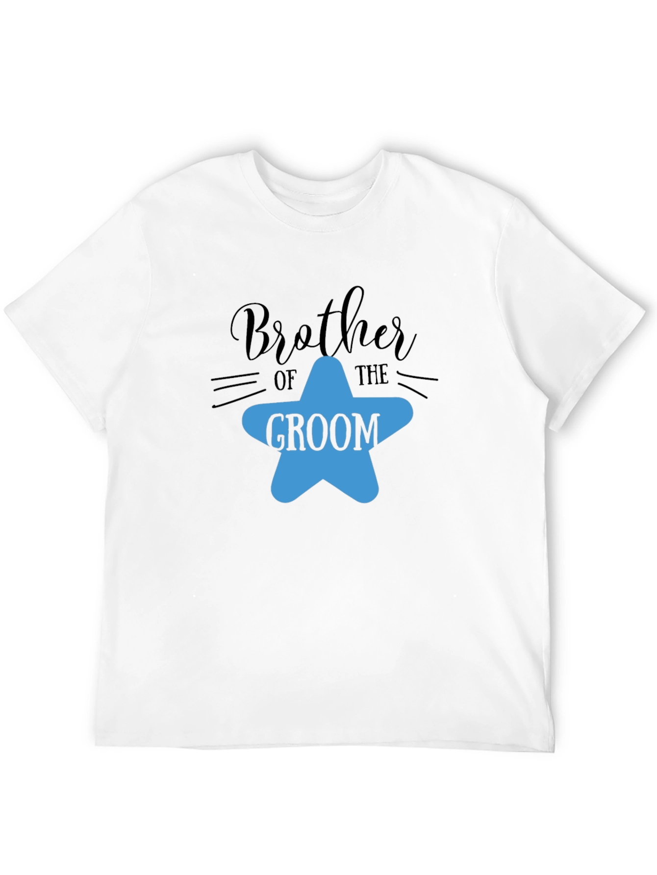 Brother of the Groom T-Shirt - Star Design