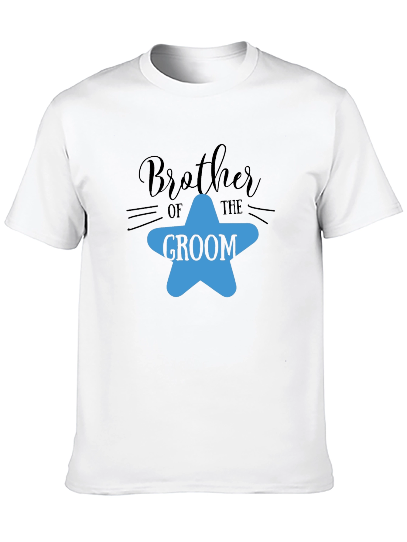 Brother of the Groom T-Shirt - Star Design