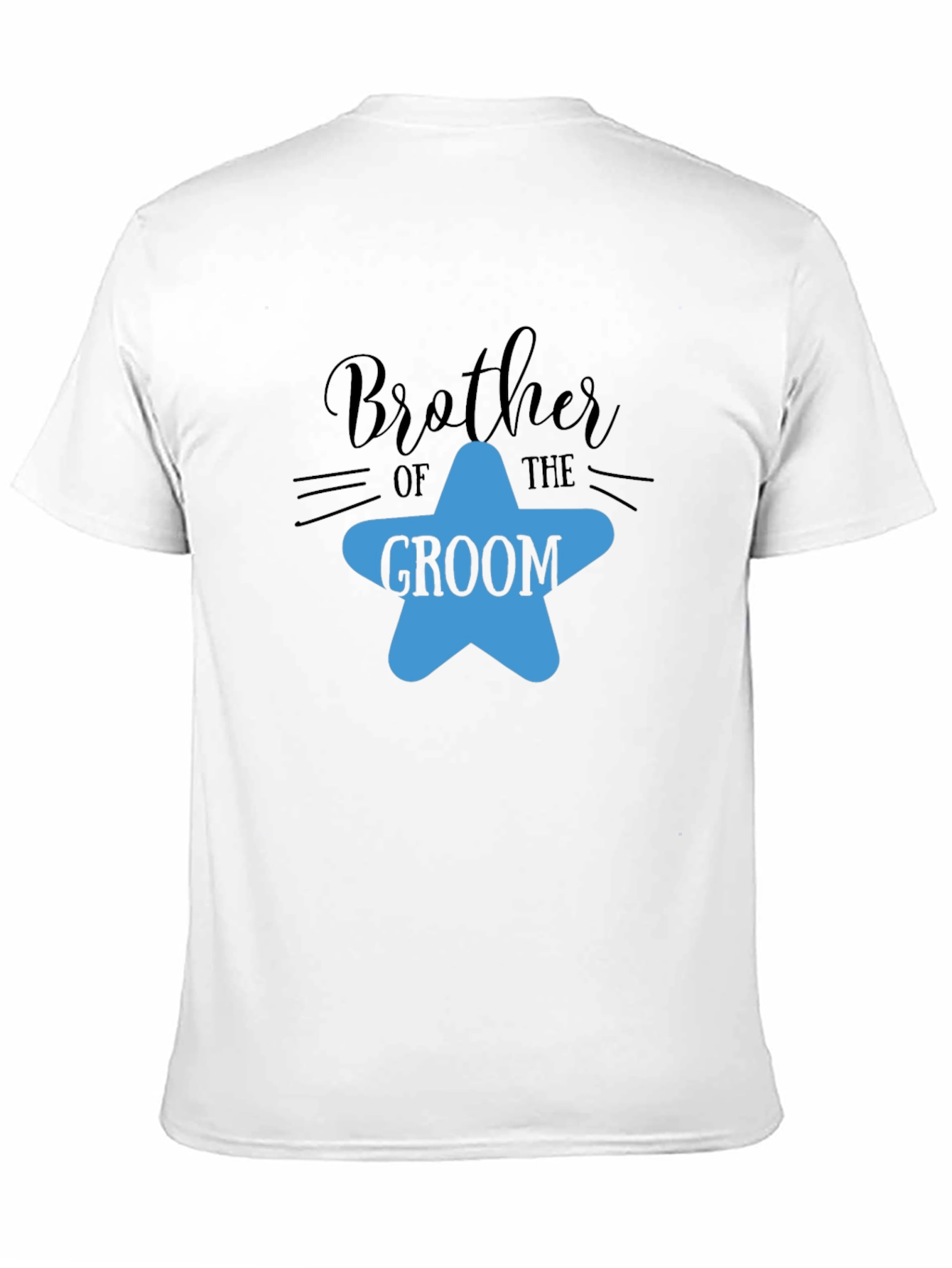 Brother of the Groom T-Shirt - Star Design