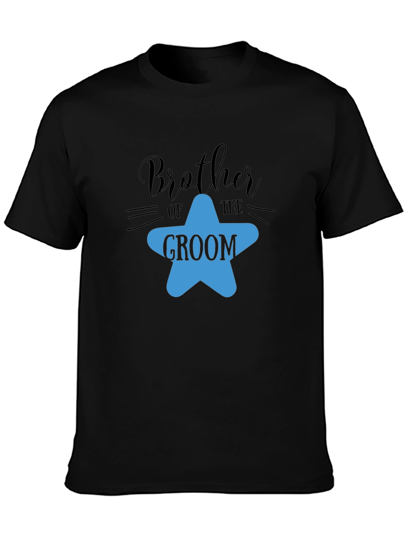 Brother of the Groom T-Shirt - Star Design