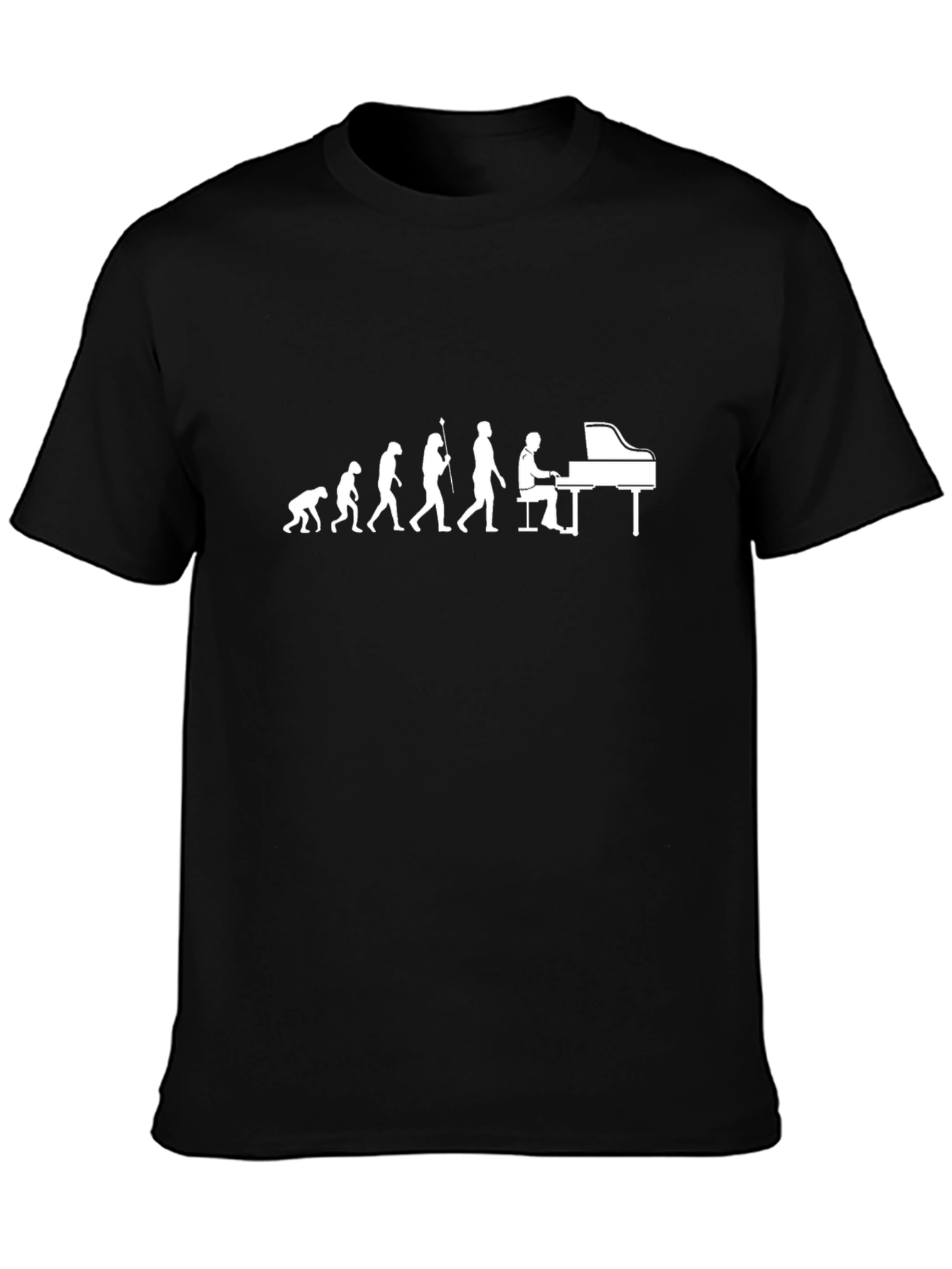 Evolution of Piano Player Tee - Funny Music Shirt