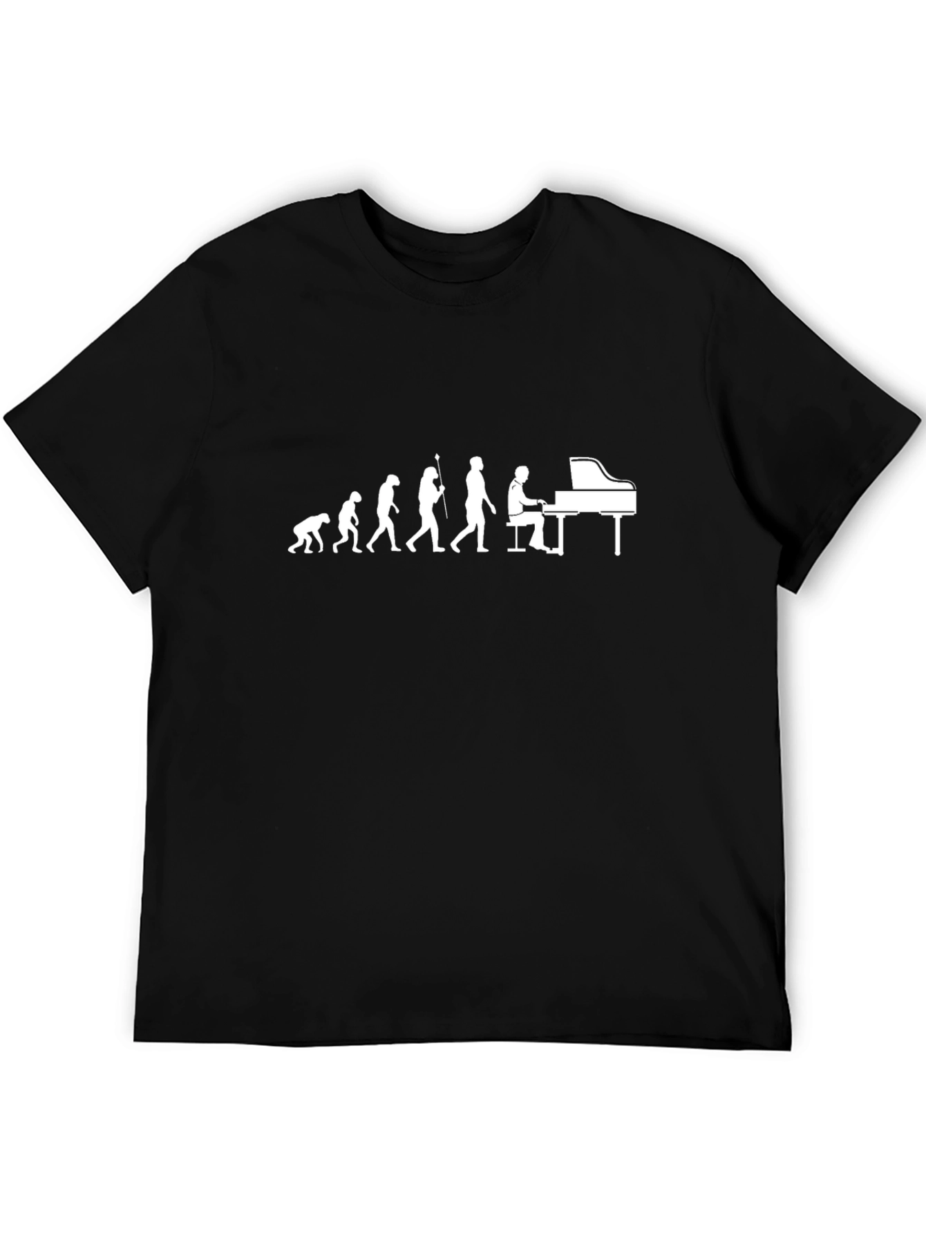 Evolution of Piano Player Tee - Funny Music Shirt