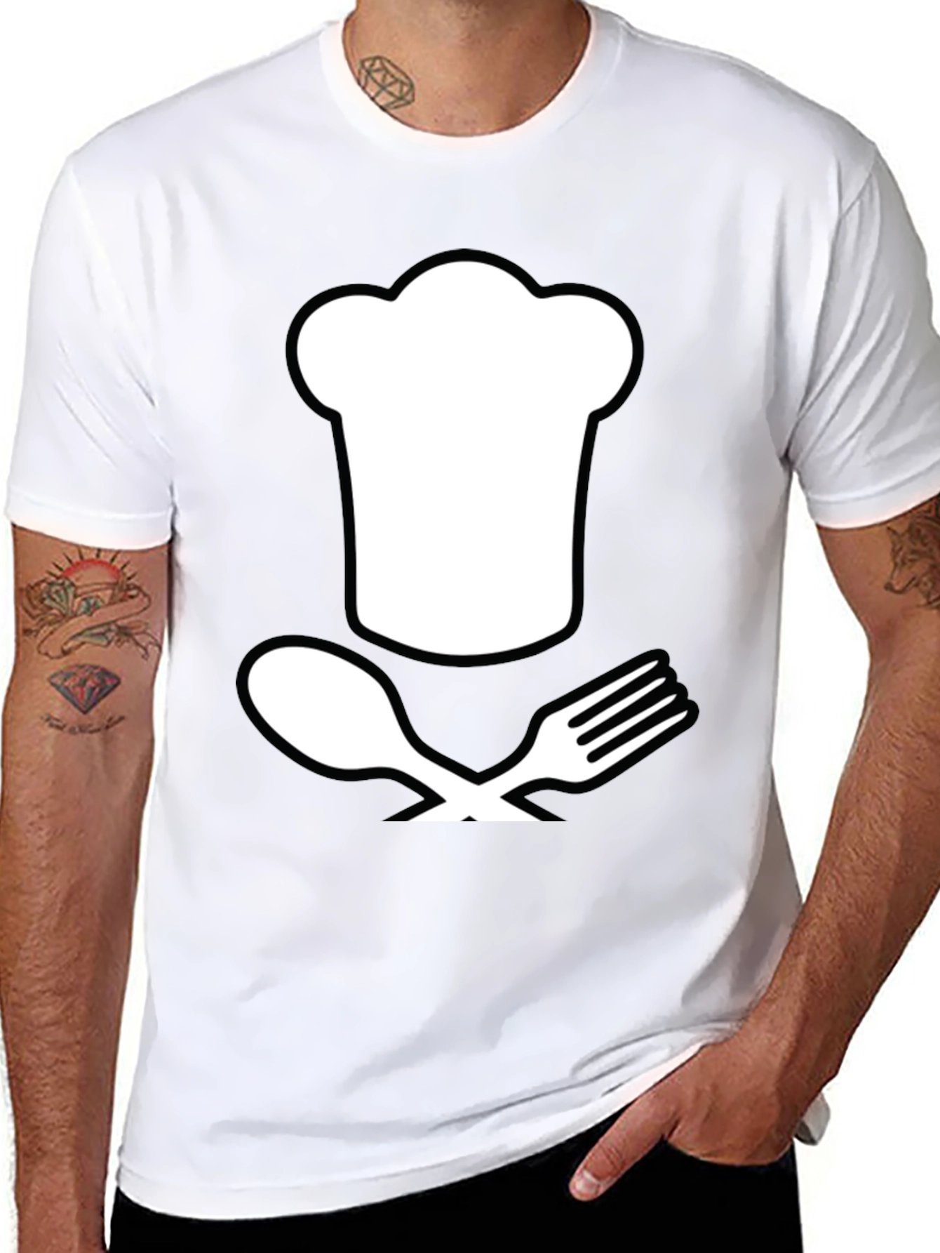 Chef Hat and Utensils T-Shirt