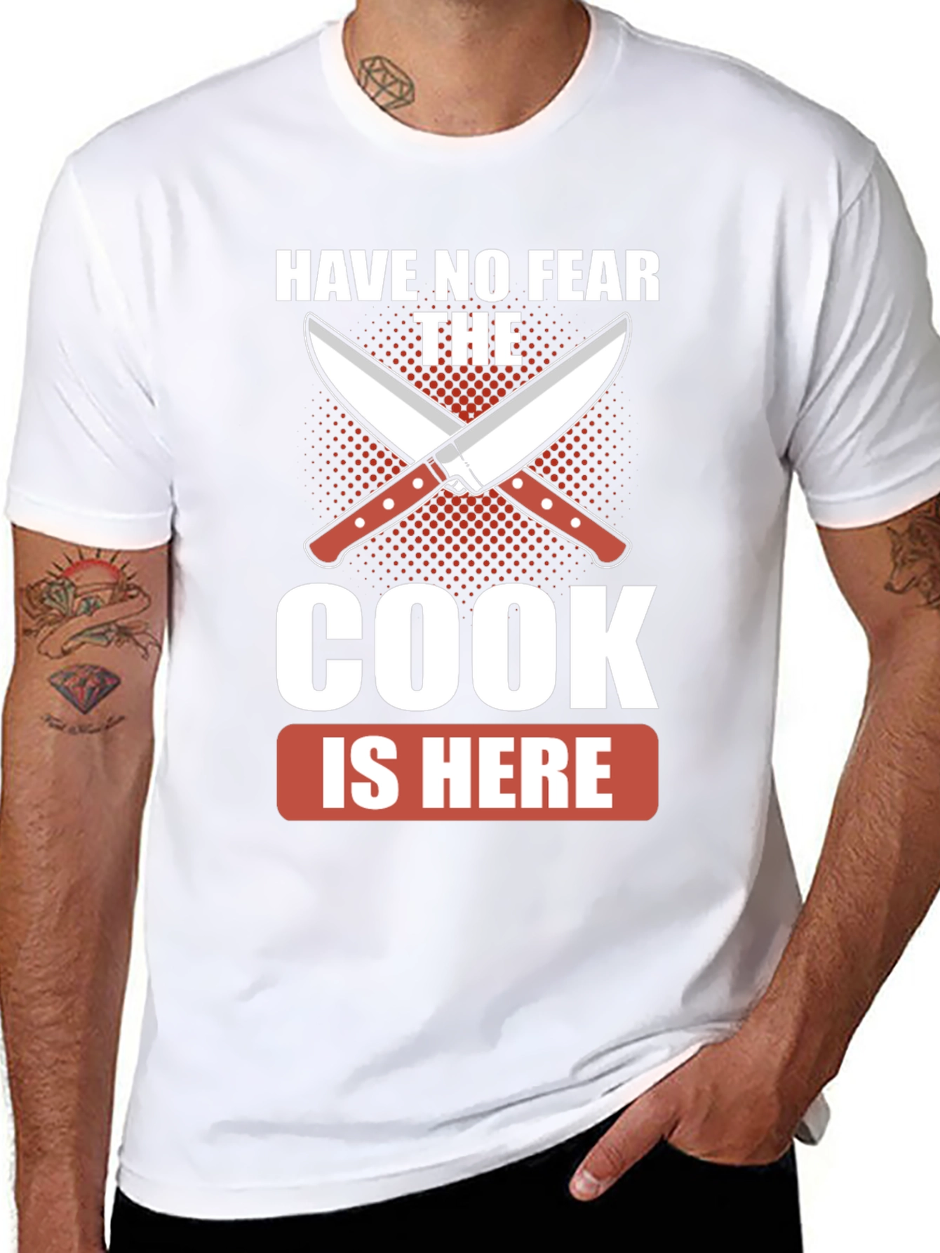 Have No Fear The Cook Is Here Black T-Shirt
