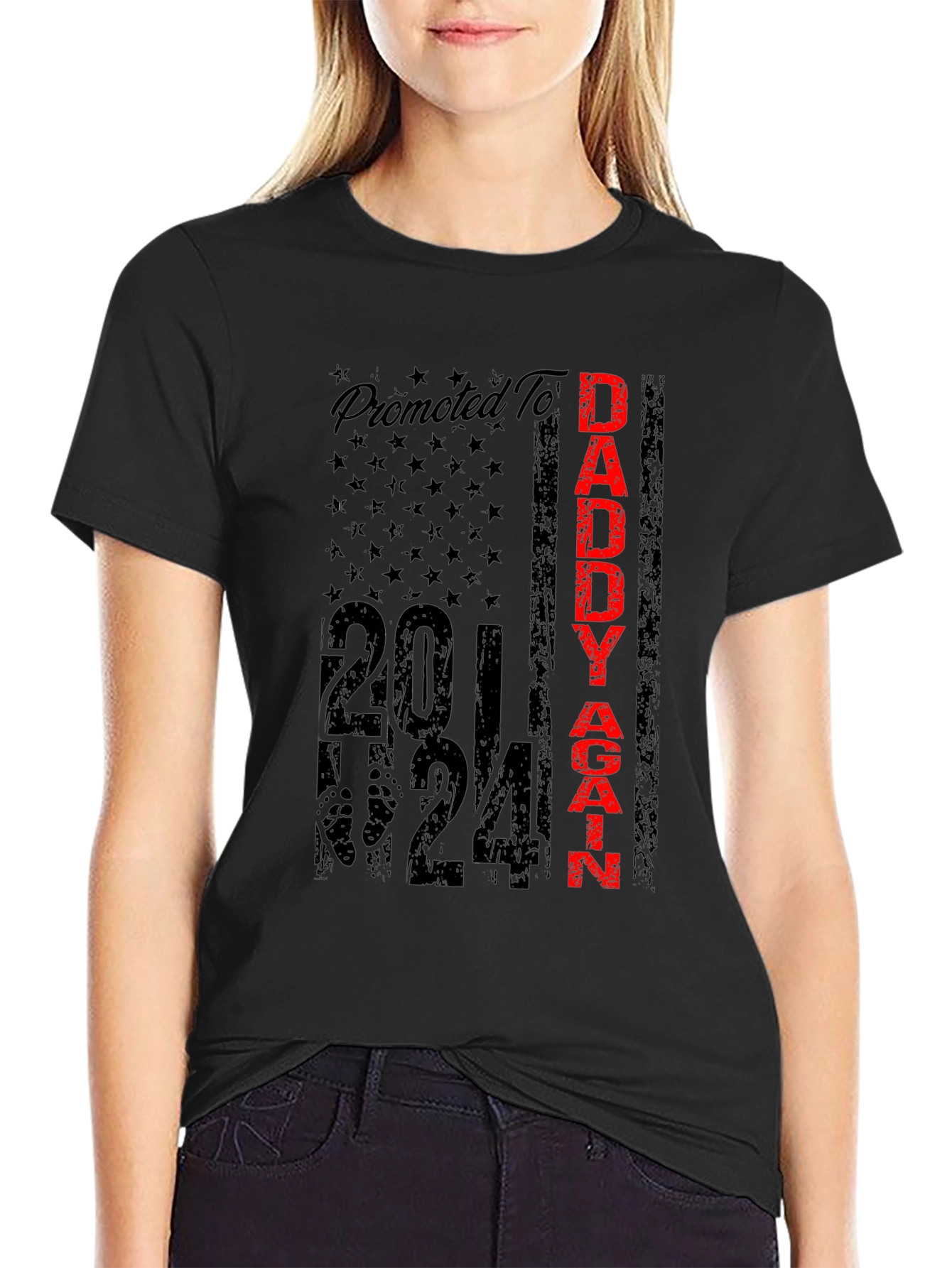 Promoted to Daddy Again 2024 T-Shirt
