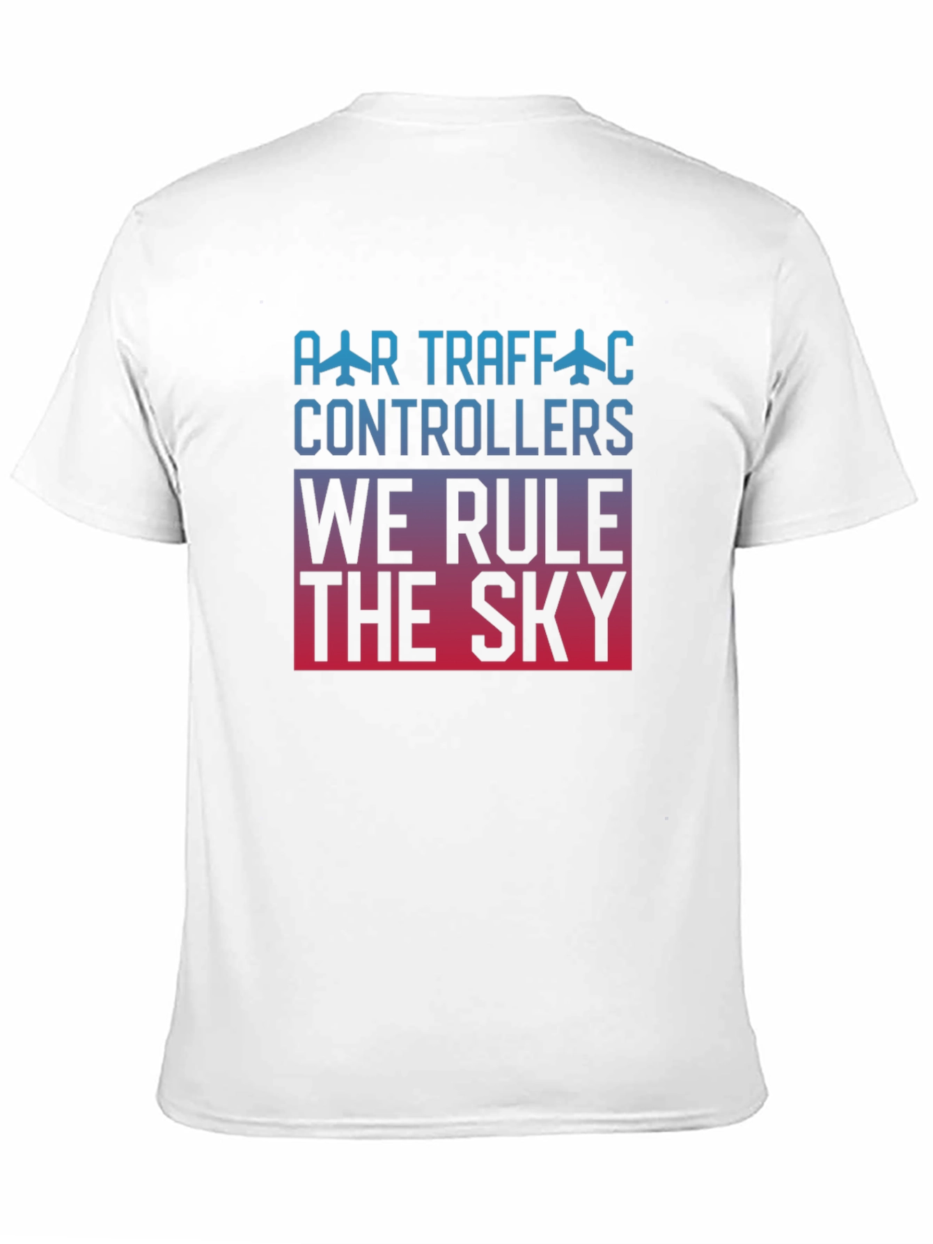 Air Traffic Controller We Rule The Sky Black T-Shirt
