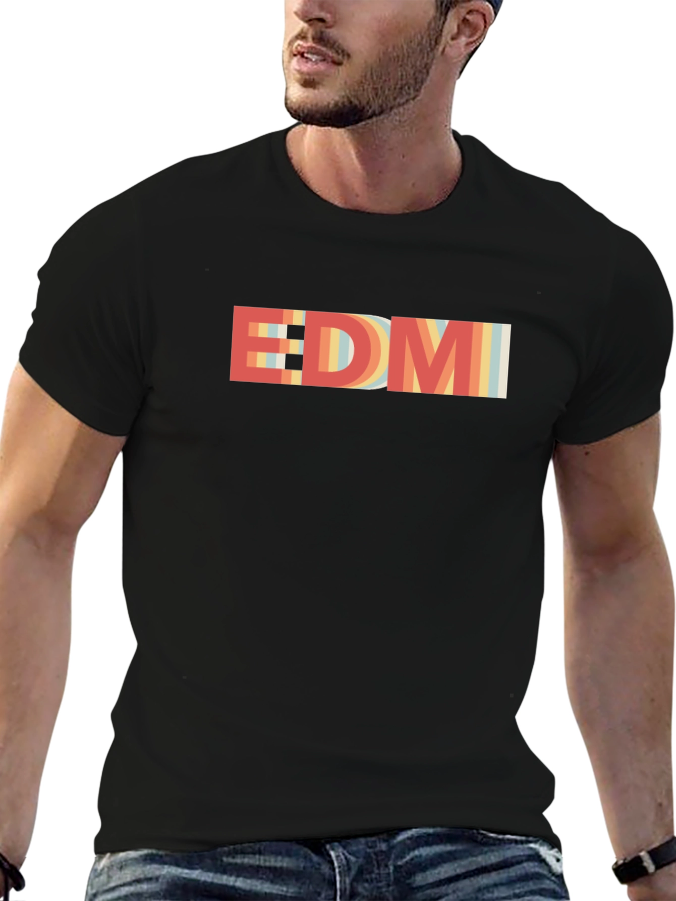 Retro EDM Music Graphic T-Shirt