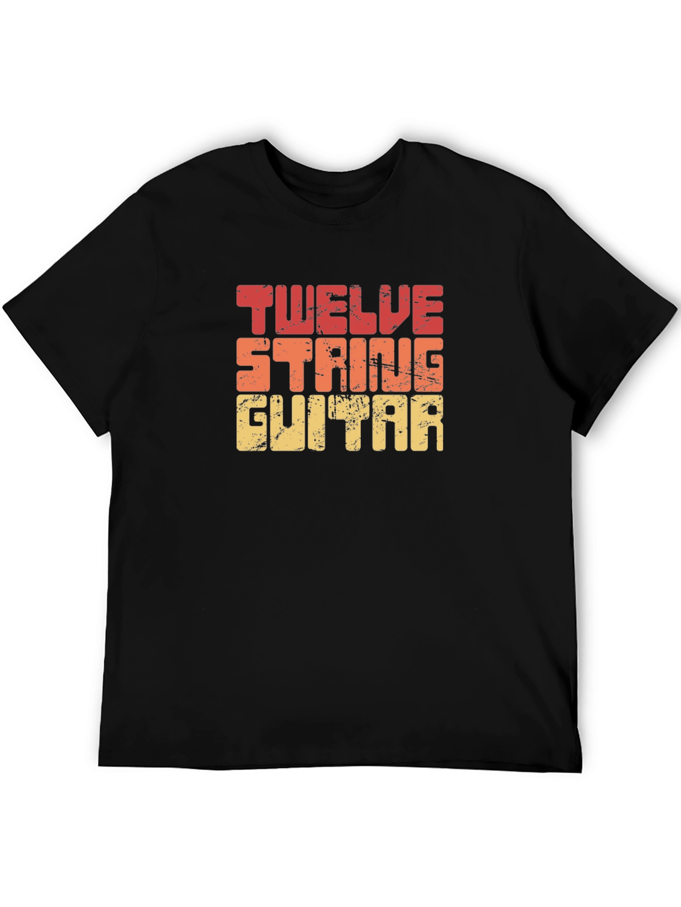 Twelve String Guitar T-Shirt - Retro Design