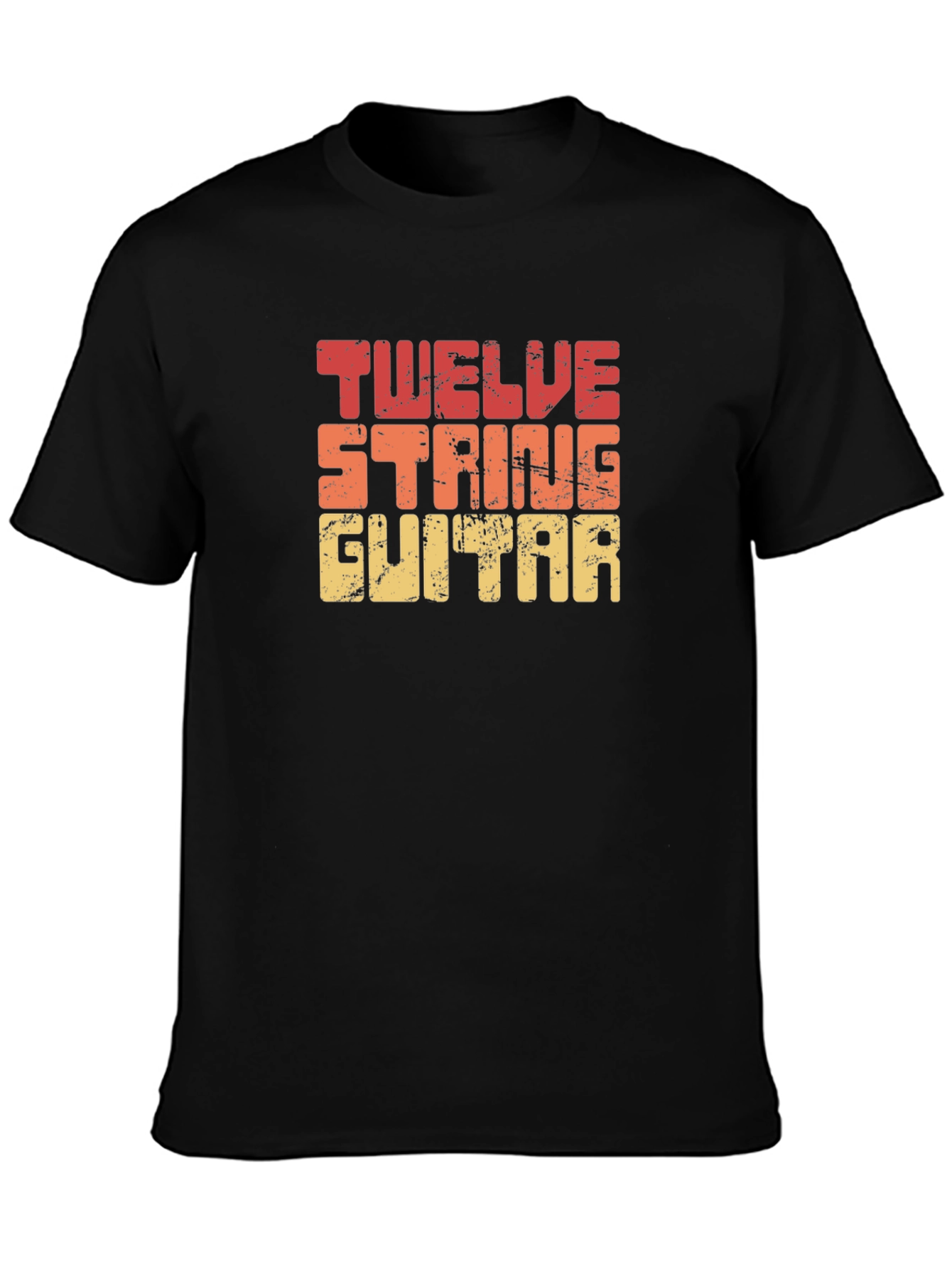 Twelve String Guitar T-Shirt - Retro Design