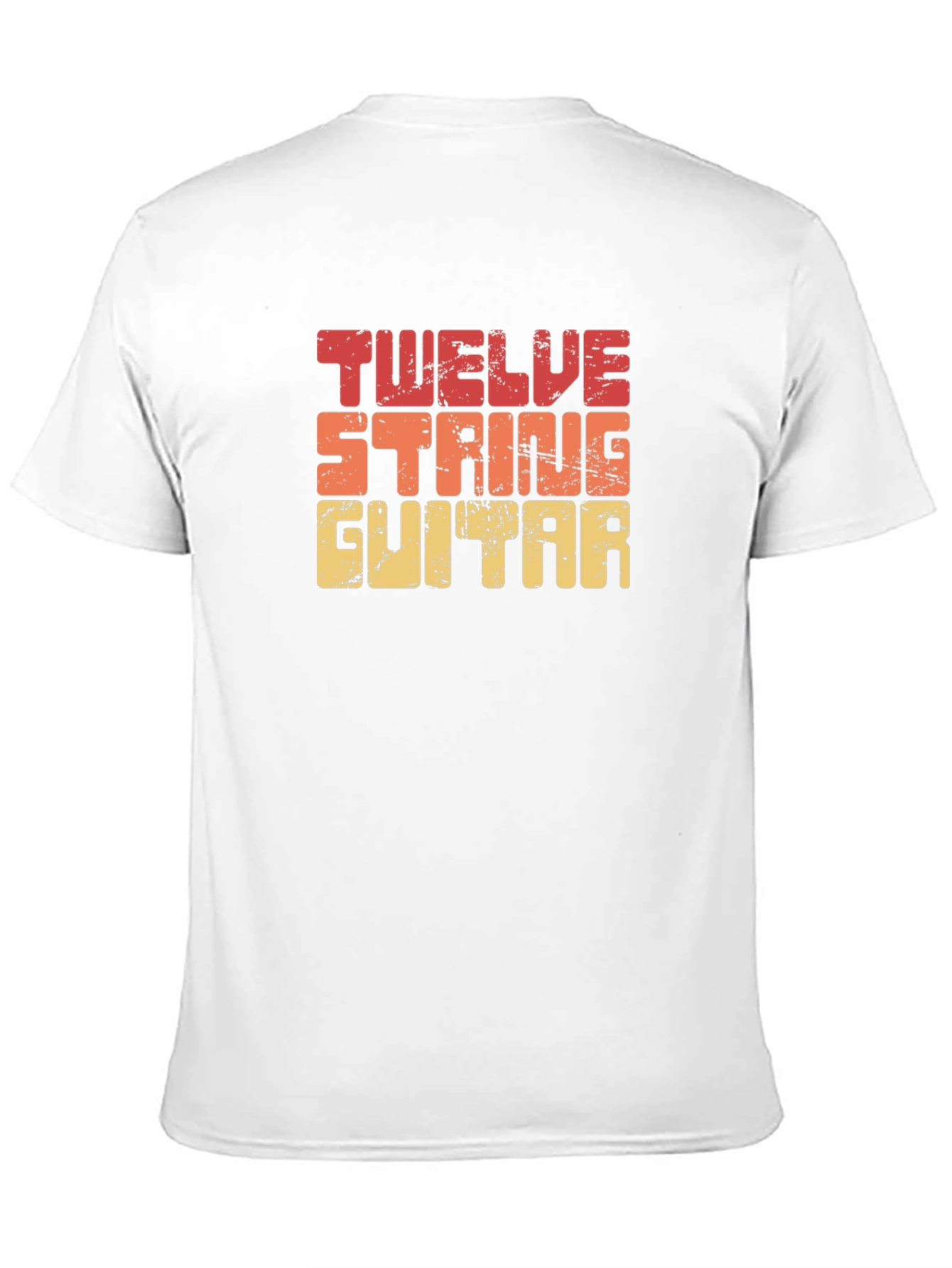 Twelve String Guitar T-Shirt - Retro Design